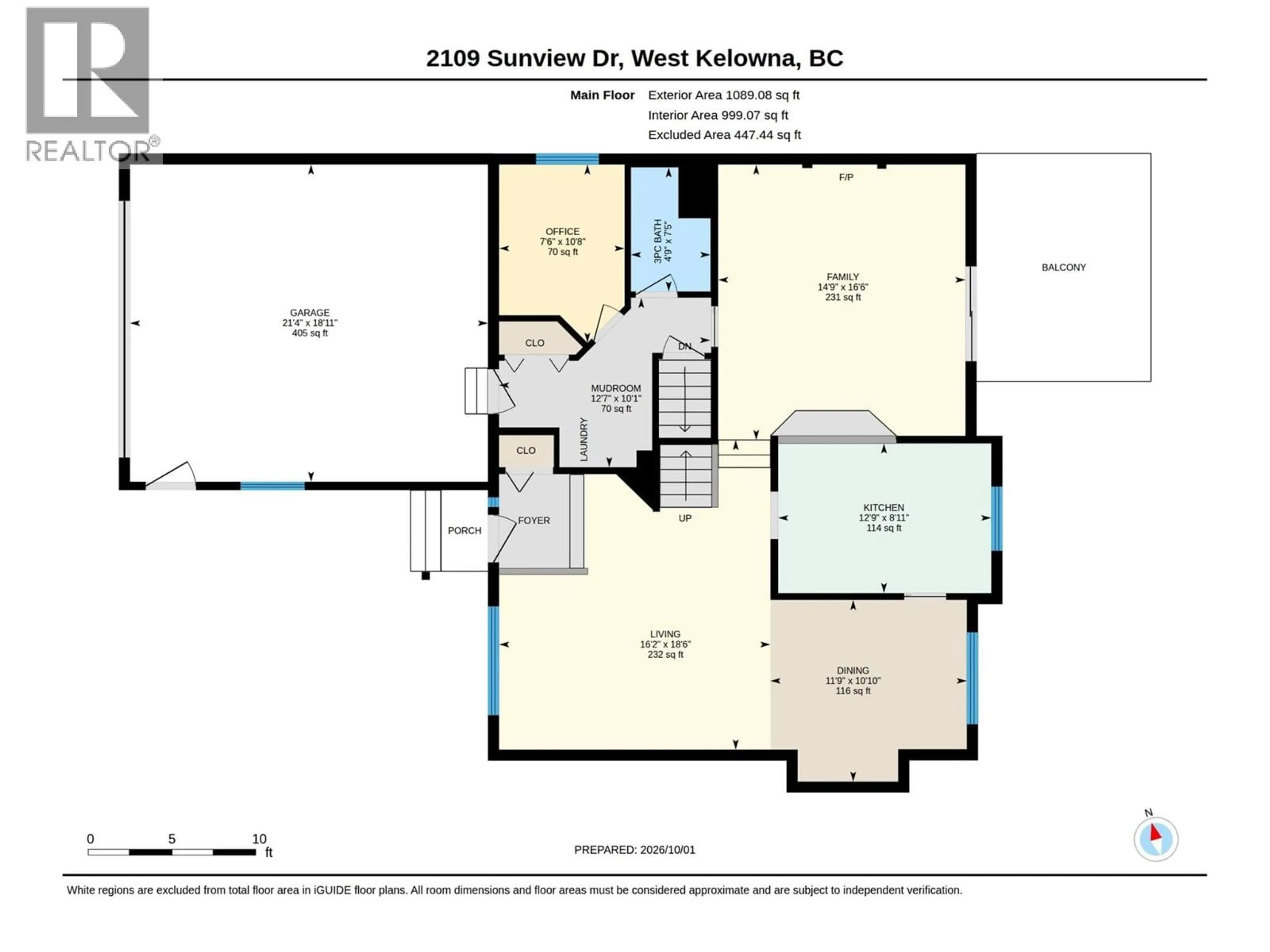 Floor plan for 2109 SUNVIEW DRIVE, West Kelowna British Columbia V1Z3P9