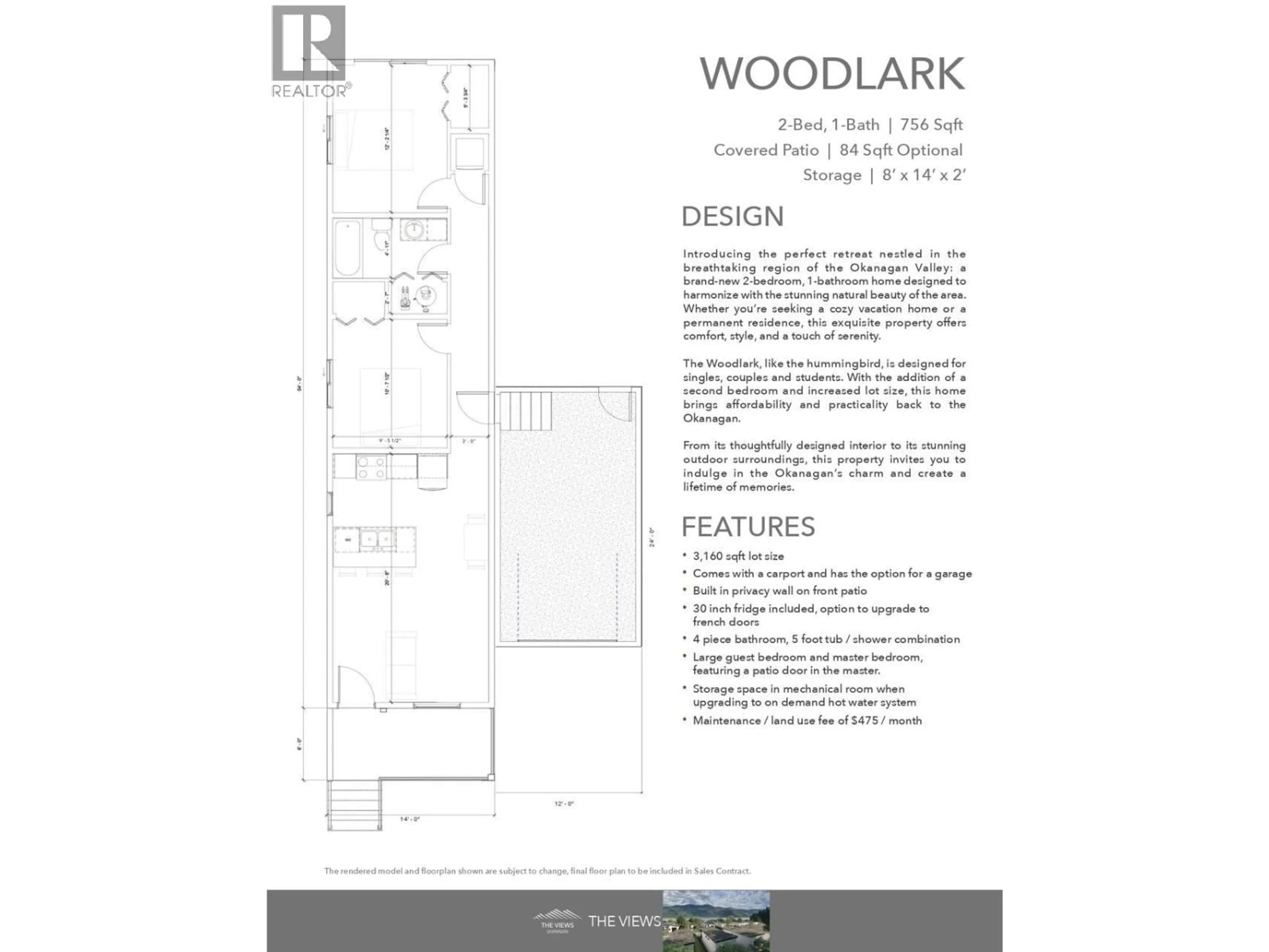 Floor plan for 204 - 12204 WESTSIDE ROAD, Vernon British Columbia V1H2A4