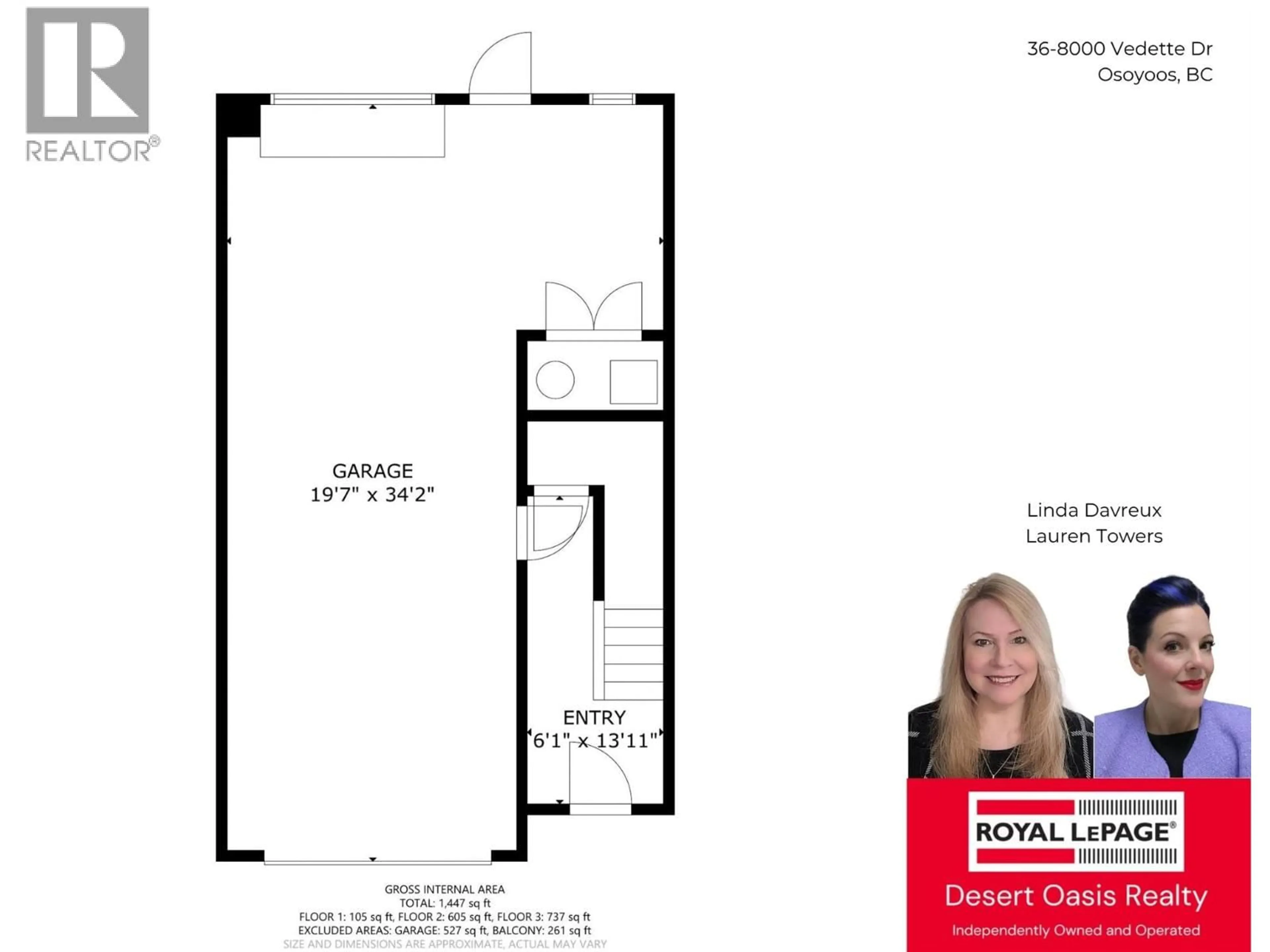 Floor plan for 36 - 8000 VEDETTE DRIVE, Osoyoos British Columbia V0H1V2