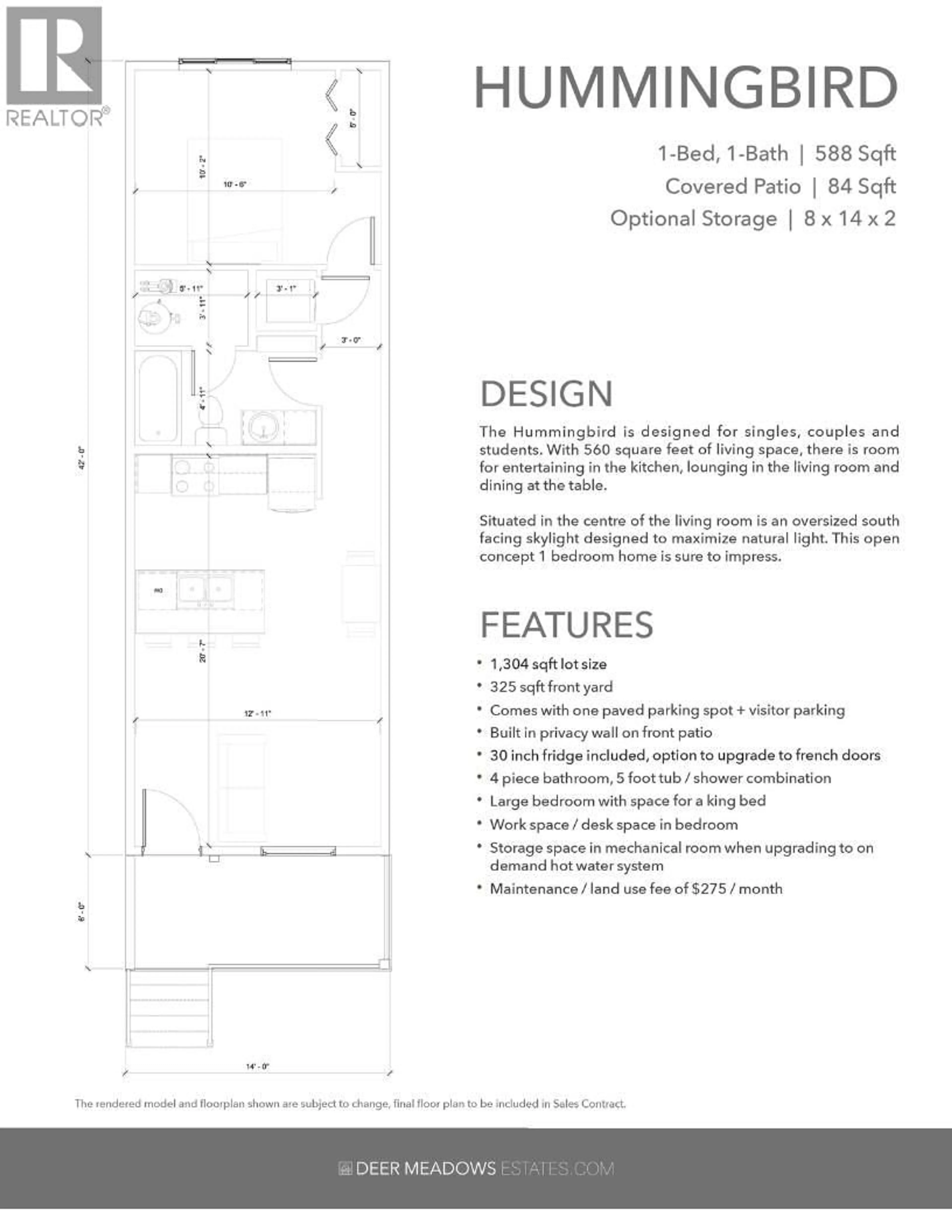 Floor plan for 207D - 12204 WESTSIDE ROAD, Vernon British Columbia V1H2A4