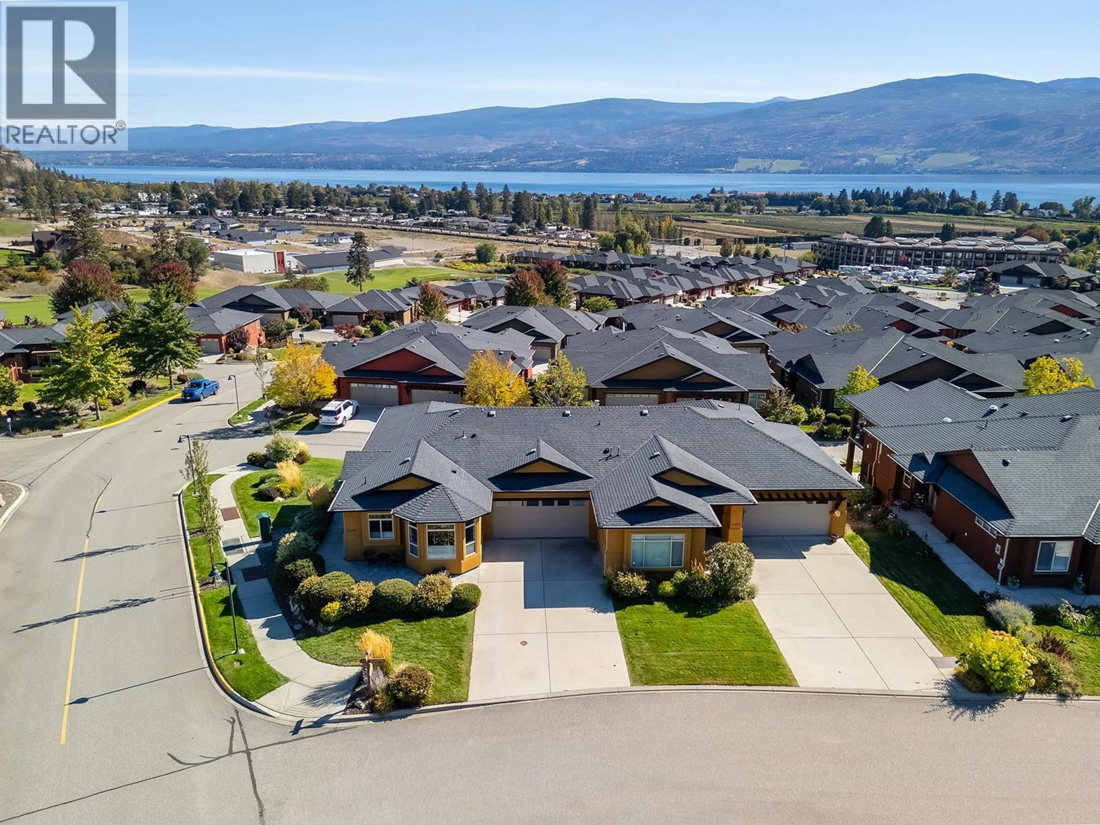 A pic from outside/outdoor area/front of a property/back of a property/a pic from drone, water/lake/river/ocean view for 2150 ALVARADO TRAIL, Westbank British Columbia V4T3B8