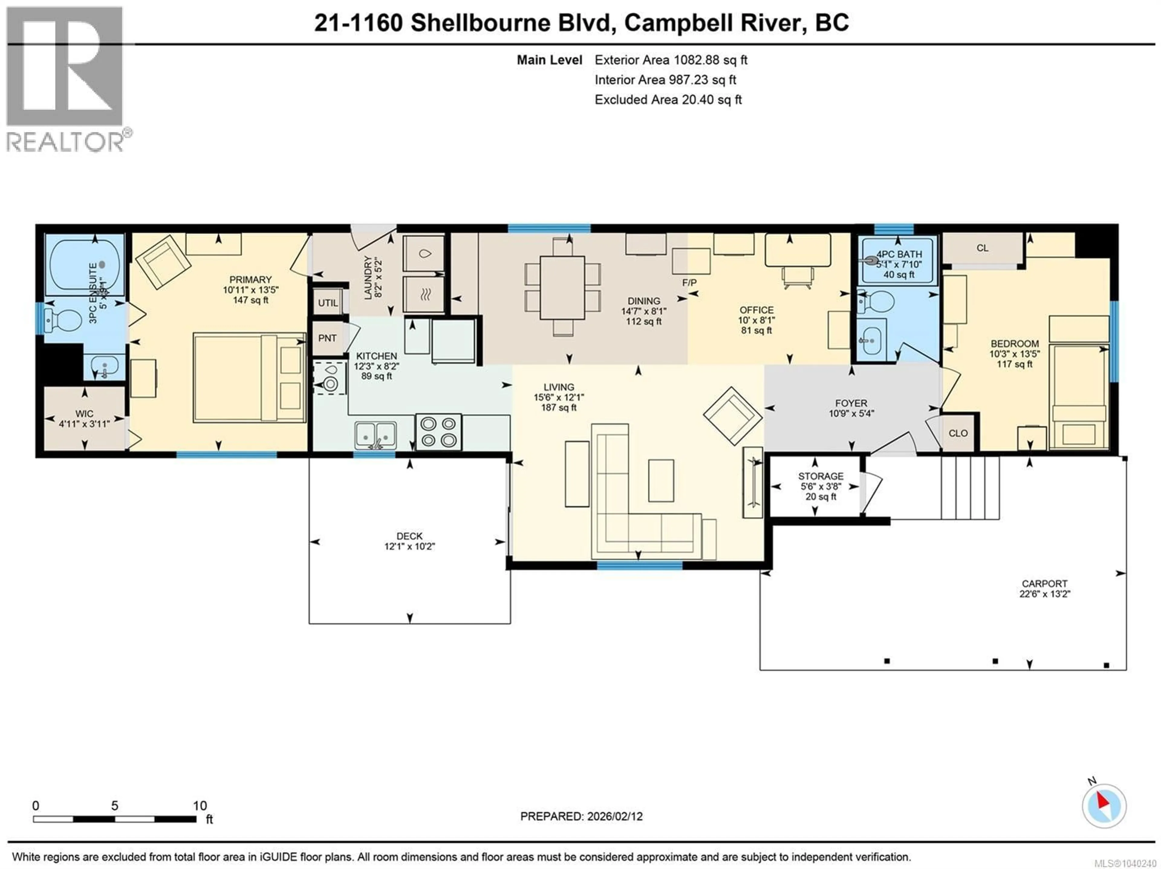 Floor plan for 21 - 1160 SHELLBOURNE BOULEVARD, Campbell River British Columbia V9H1H9