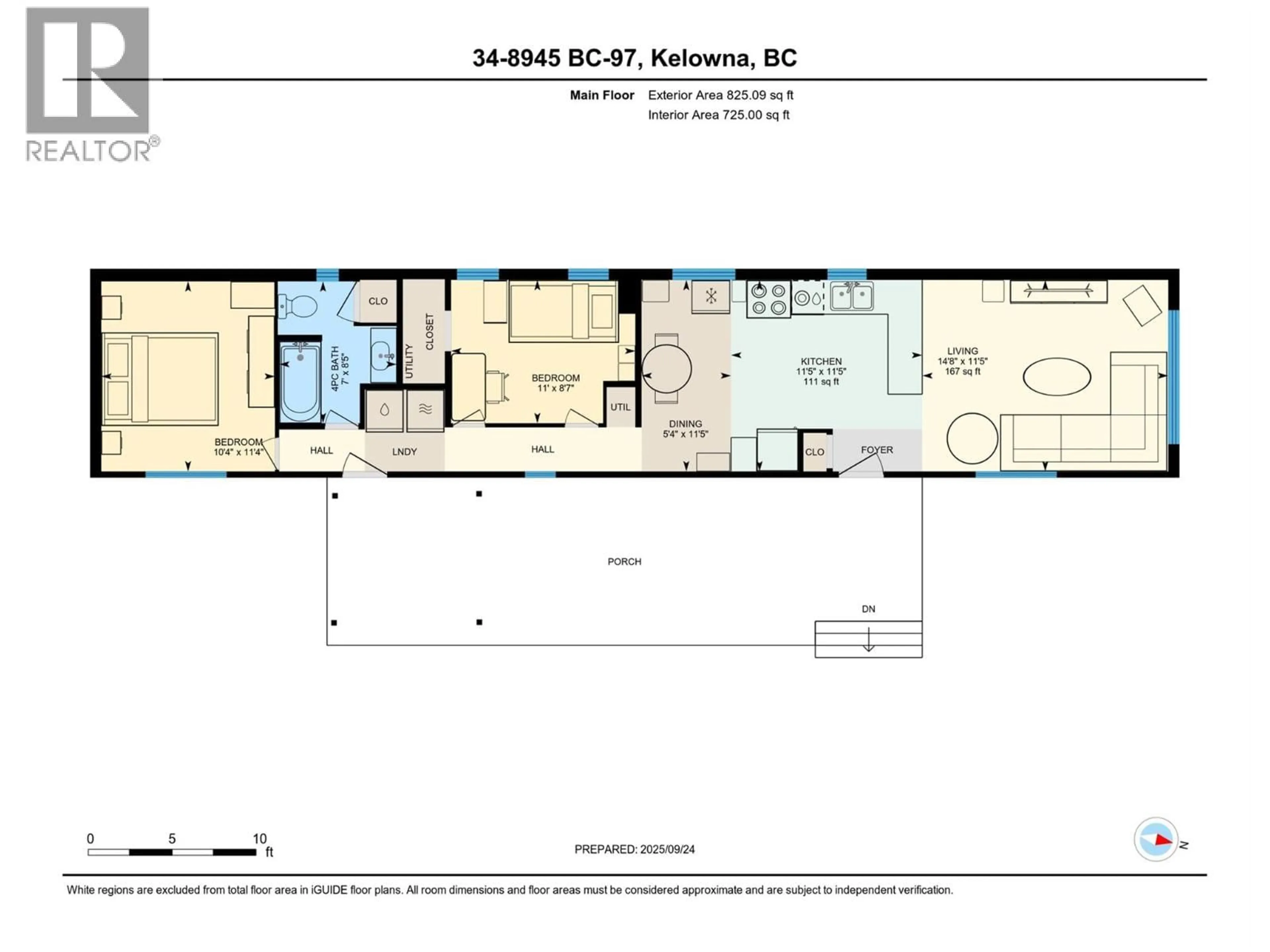 Floor plan for 34 - 8945 HWY 97N HIGHWAY, Kelowna British Columbia V4V1E8