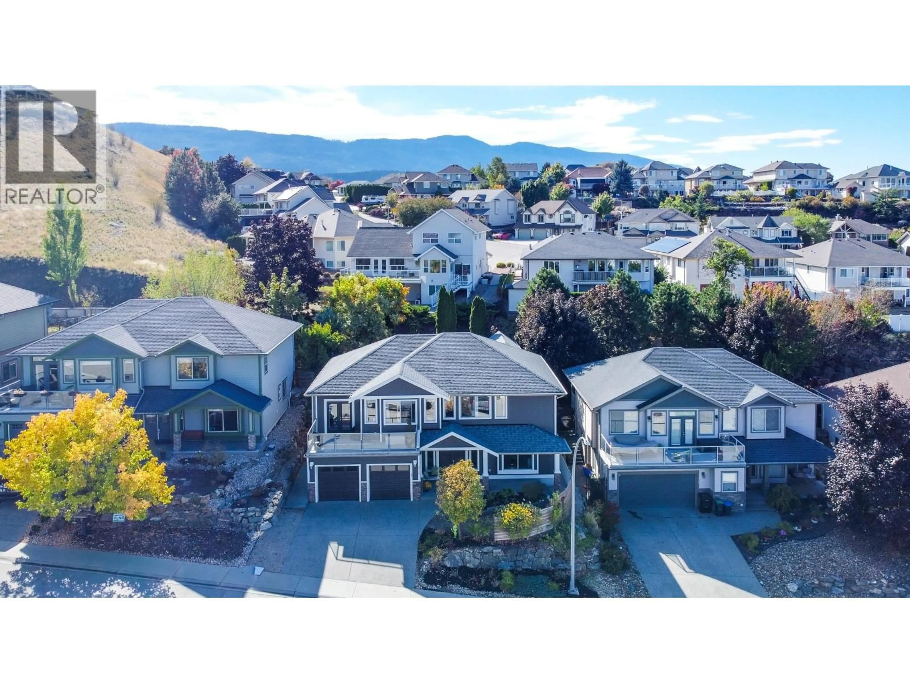 A pic from outside/outdoor area/front of a property/back of a property/a pic from drone, mountain view for 929 MOUNT GRADY COURT, Vernon British Columbia V1B4B6