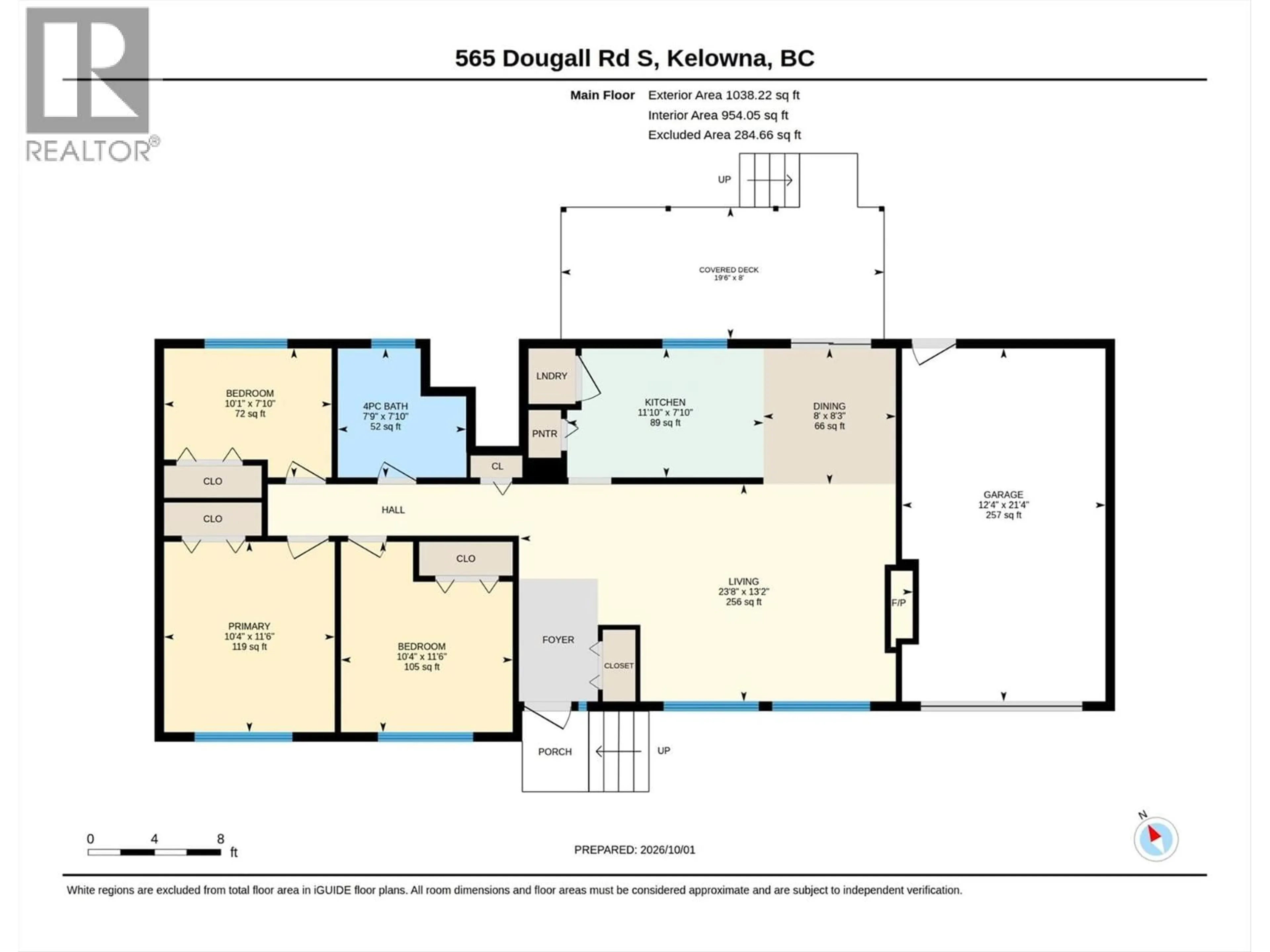 Floor plan for 565 DOUGALL ROAD SOUTH, Kelowna British Columbia V1X3K2