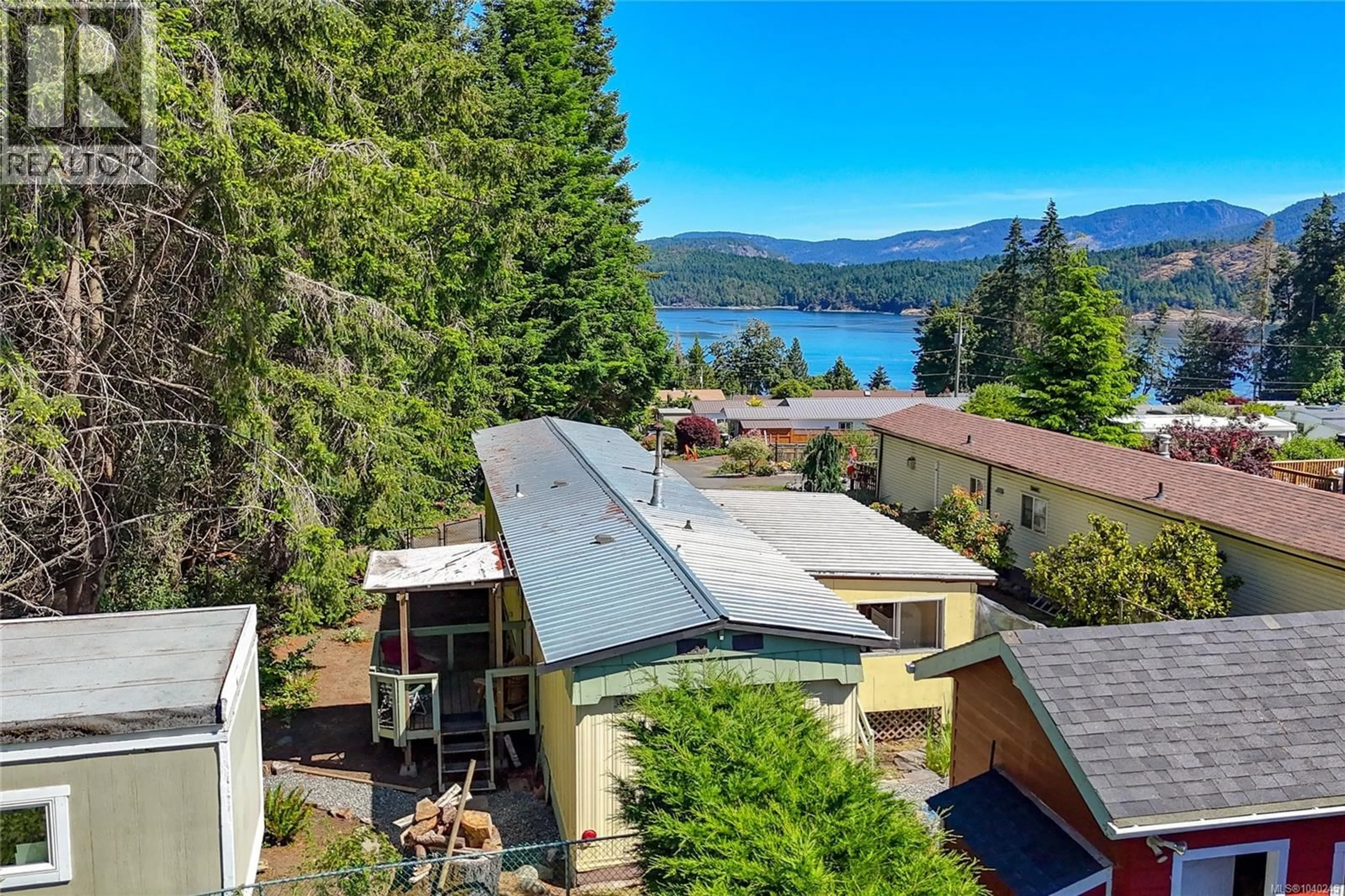 A pic from outside/outdoor area/front of a property/back of a property/a pic from drone, water/lake/river/ocean view for 21 - 1265 CHERRY POINT ROAD, Cowichan Bay British Columbia V0R1N2