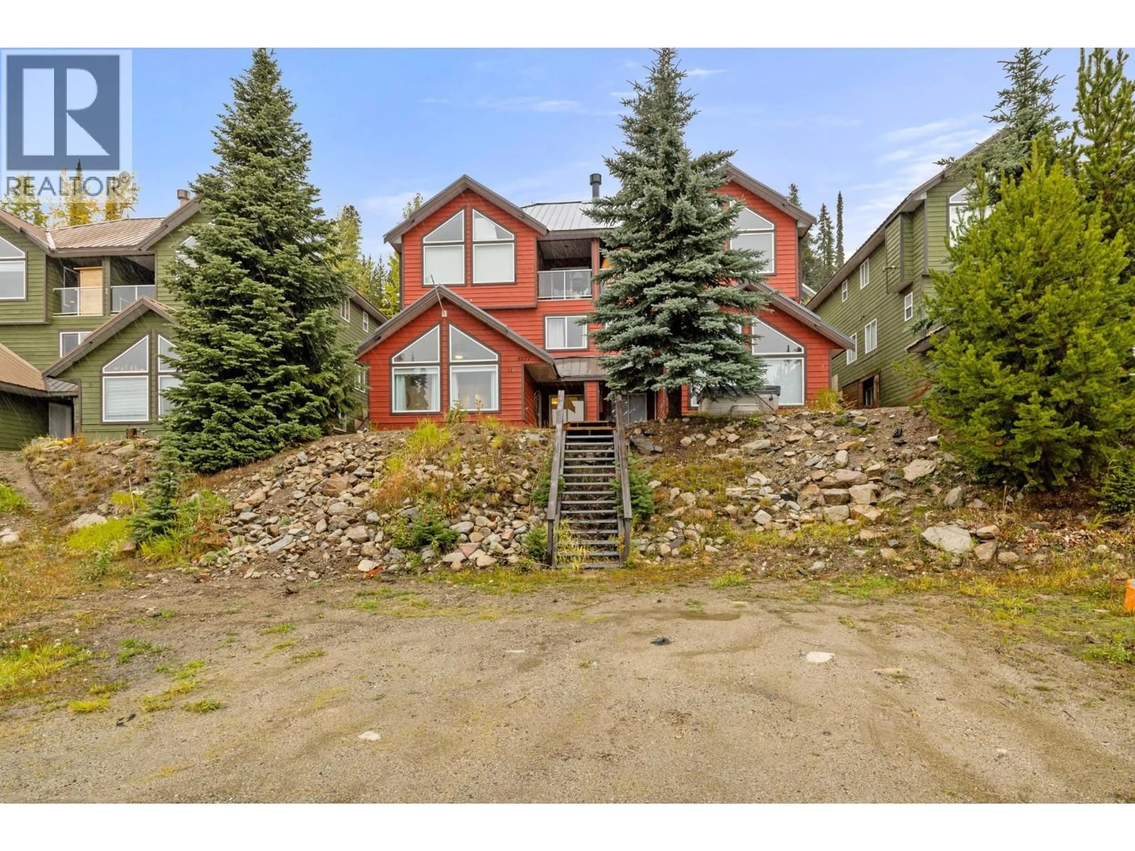 A pic from outside/outdoor area/front of a property/back of a property/a pic from drone, street for 116C - 5977 SNOW PINES CRESCENT, Big White British Columbia V1P1P3