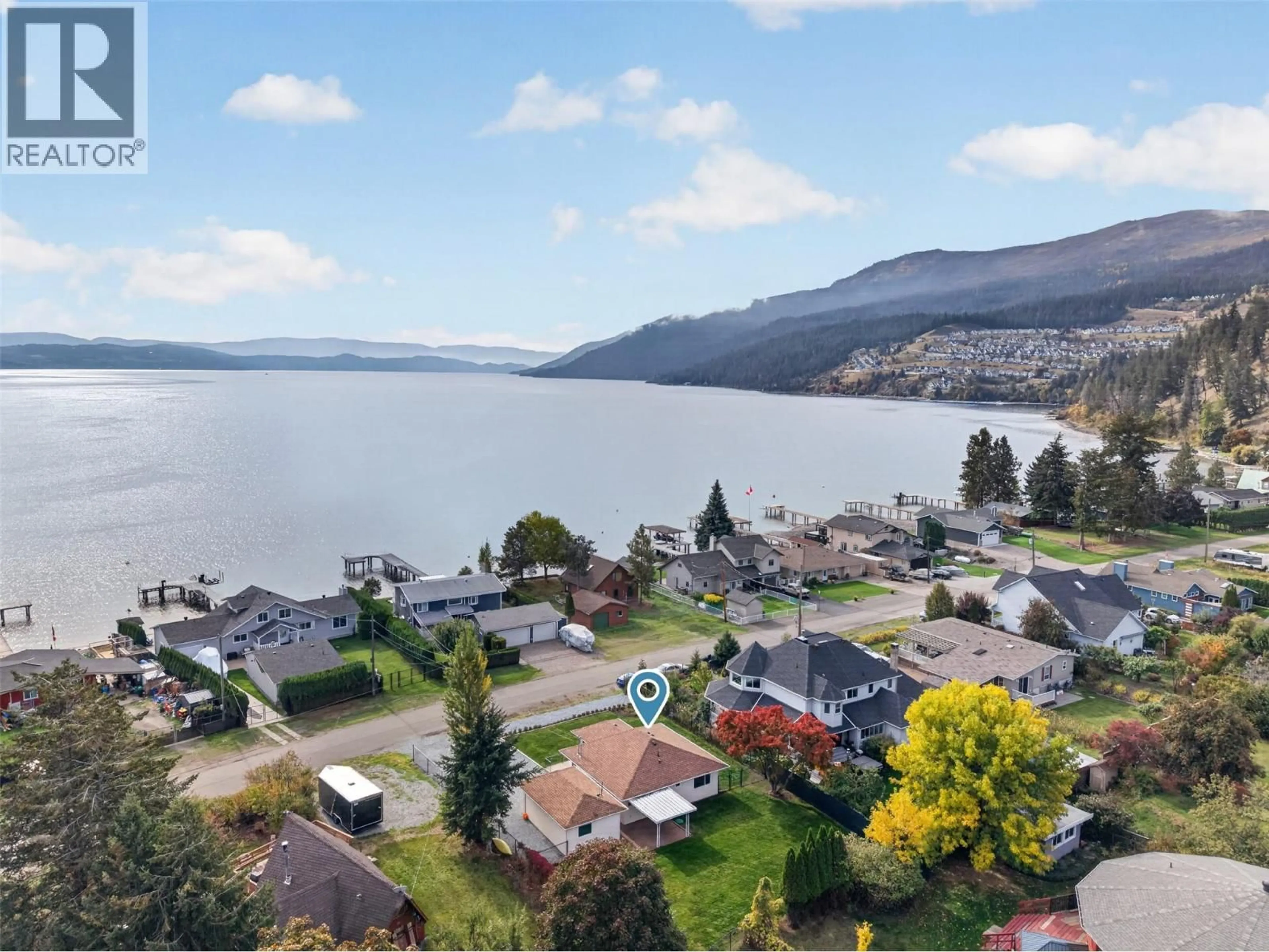 A pic from outside/outdoor area/front of a property/back of a property/a pic from drone, water/lake/river/ocean view for 348 SHORTS ROAD, Kelowna British Columbia V1Z3T8
