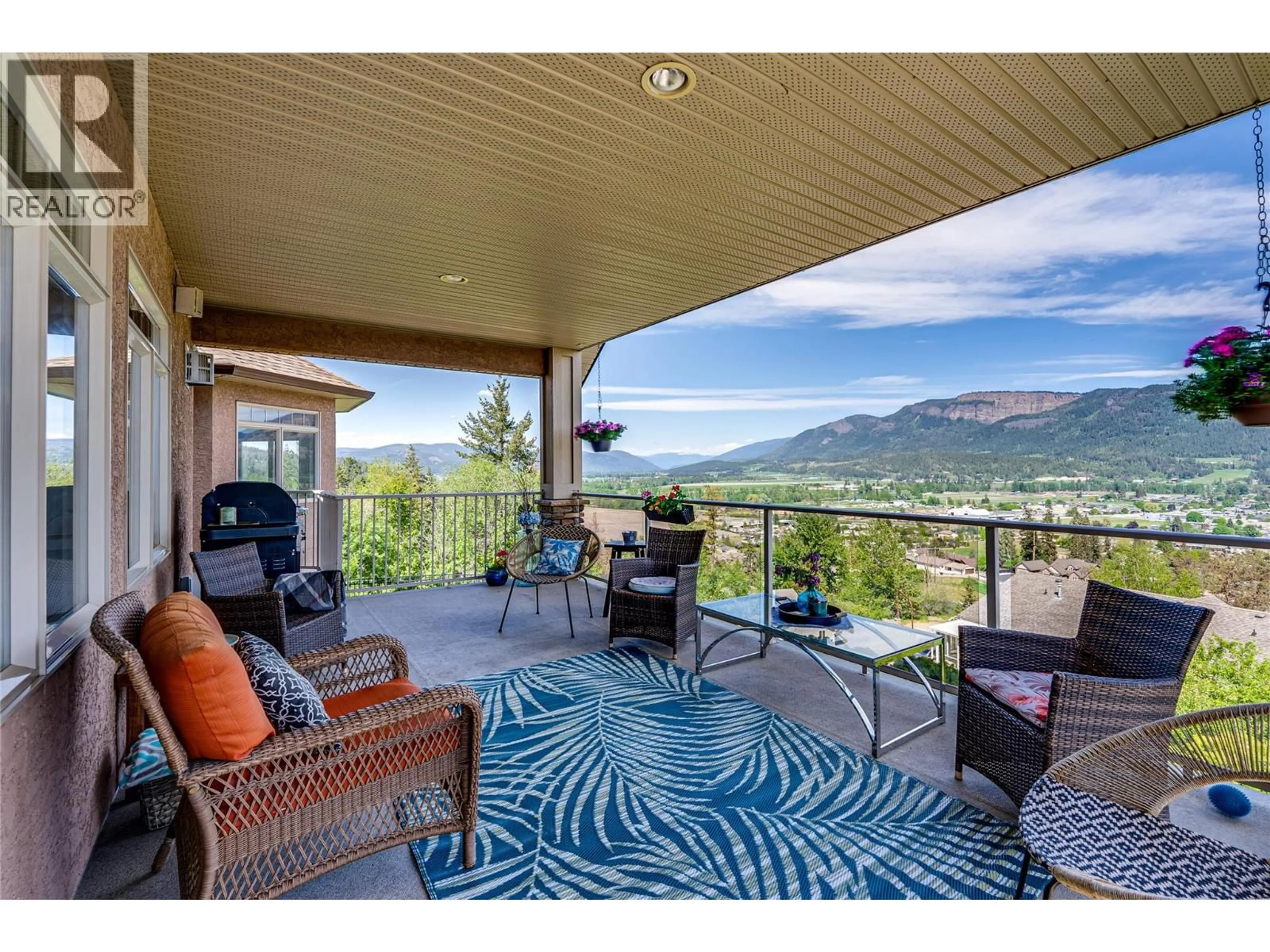 Patio, mountain view for 108 RED ROCK CRESCENT, Enderby British Columbia V0E1V1