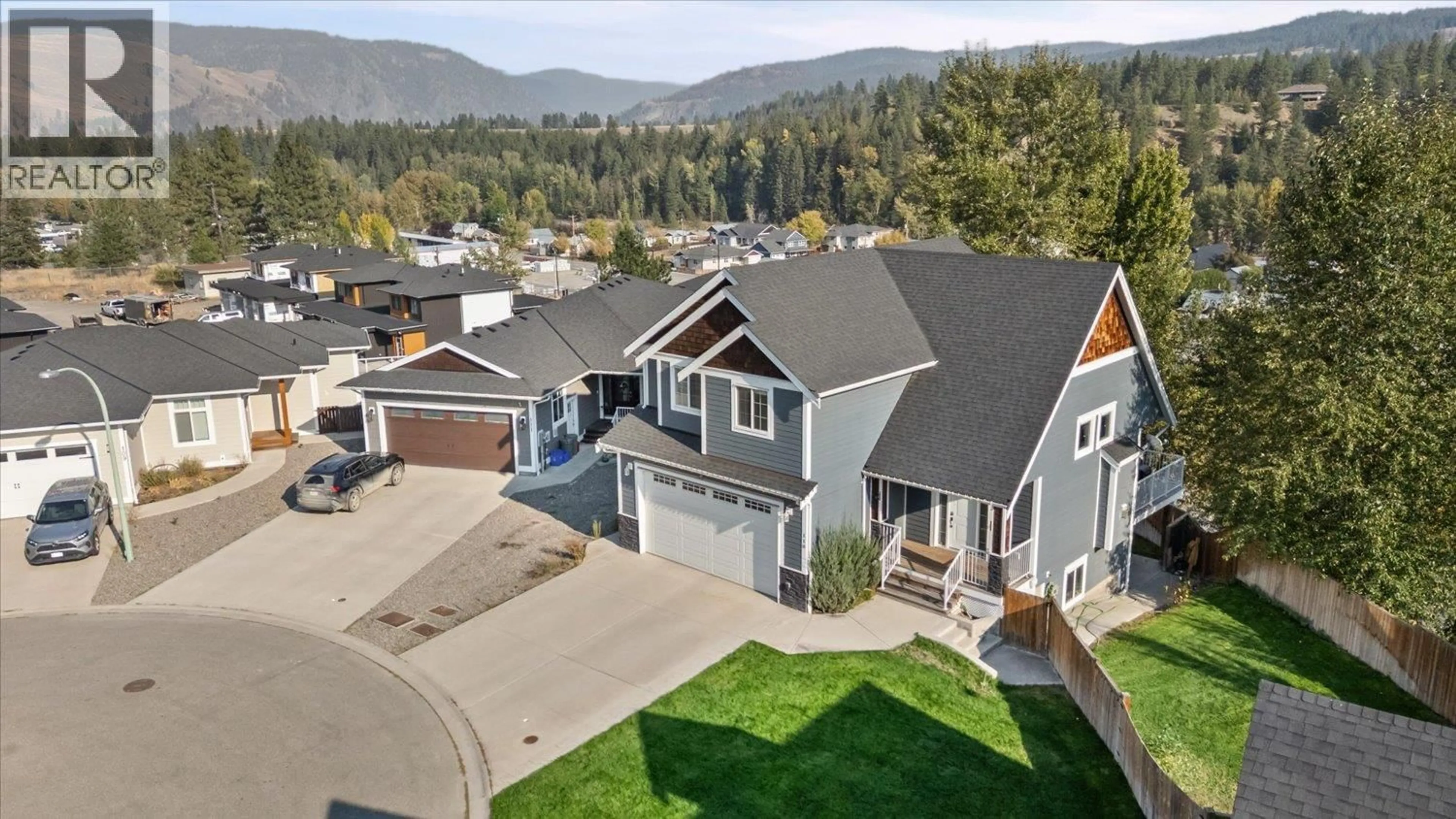 A pic from outside/outdoor area/front of a property/back of a property/a pic from drone, mountain view for 110 COPPERHEAD ROAD, Princeton British Columbia V0X1W0
