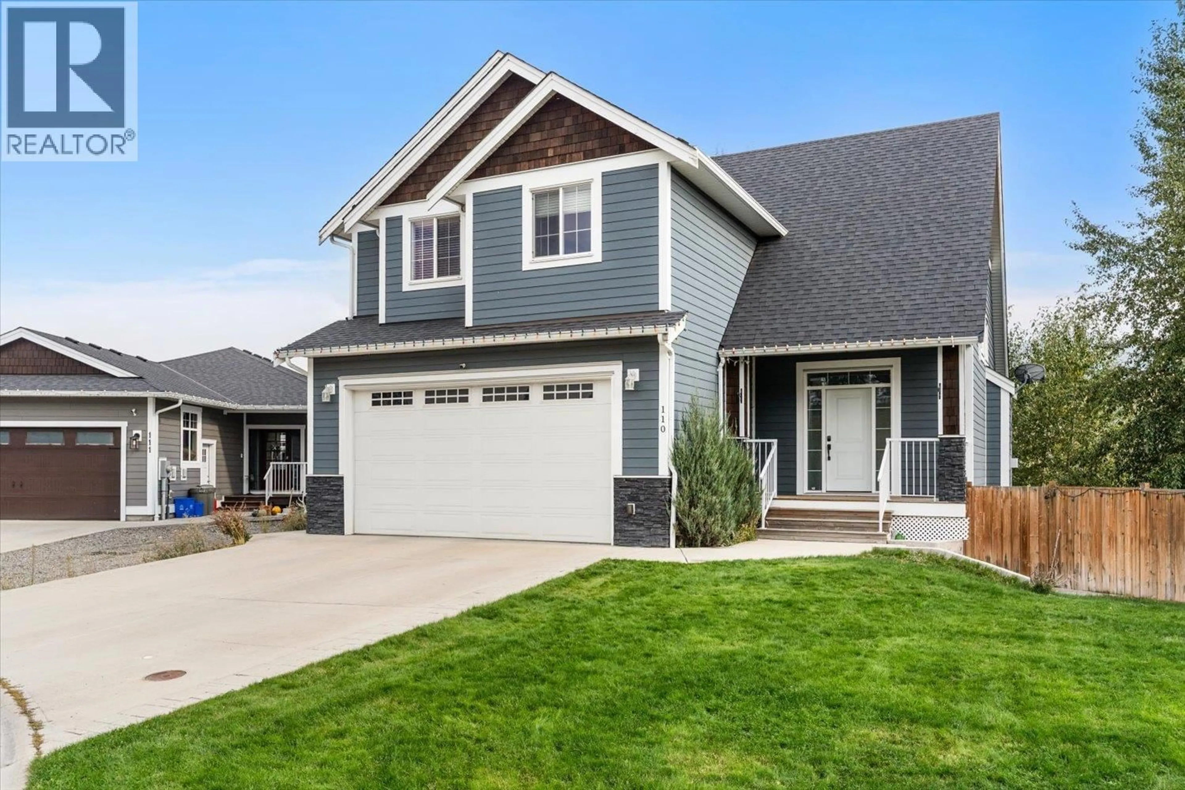 Home with vinyl exterior material, street for 110 COPPERHEAD ROAD, Princeton British Columbia V0X1W0