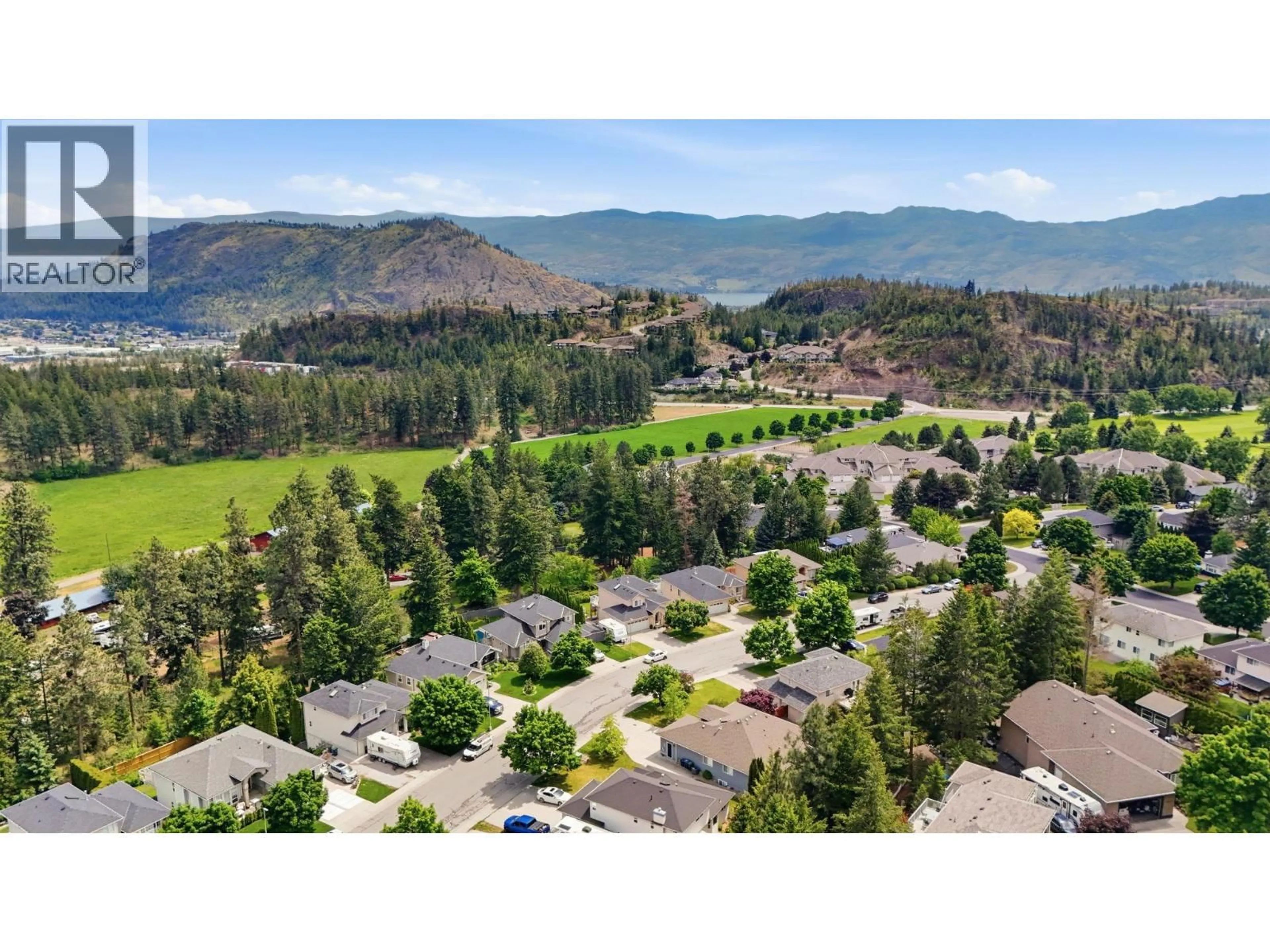 A pic from outside/outdoor area/front of a property/back of a property/a pic from drone, mountain view for 2166 SHANNON WOODS WAY, West Kelowna British Columbia V4T2R4