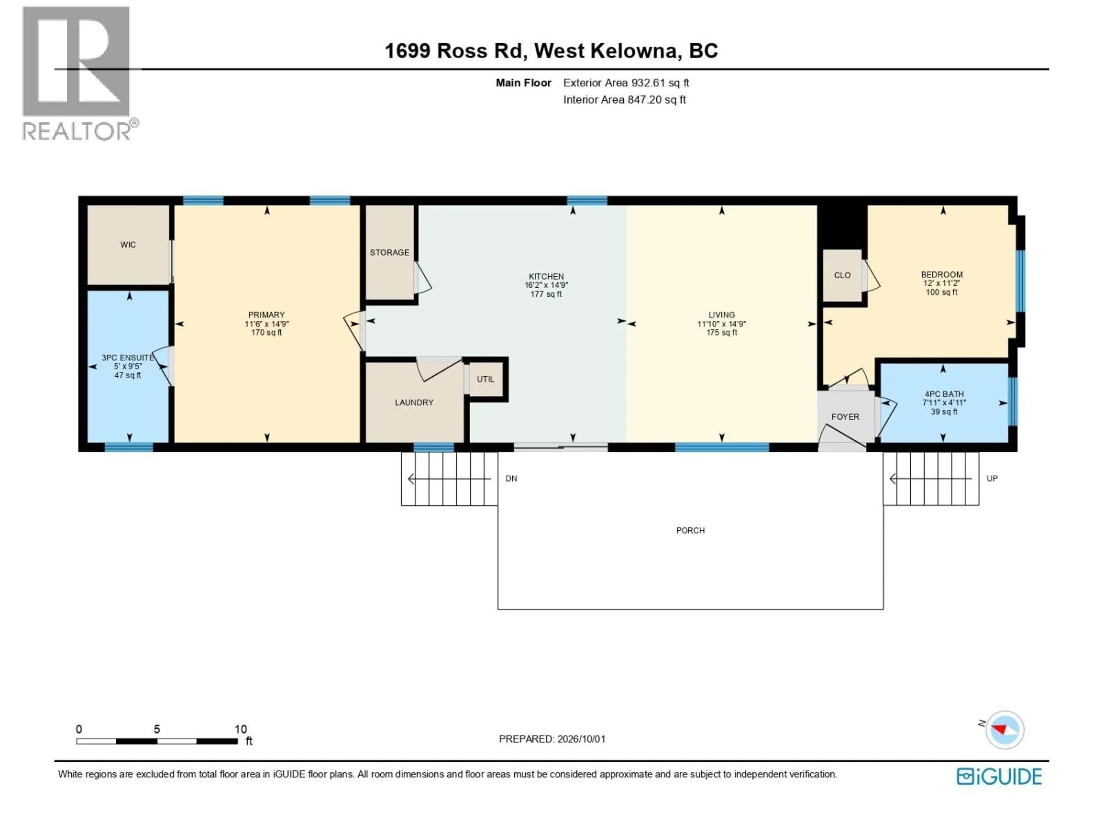 Floor plan for 201 - 1699 ROSS ROAD, West Kelowna British Columbia V1Z1L8