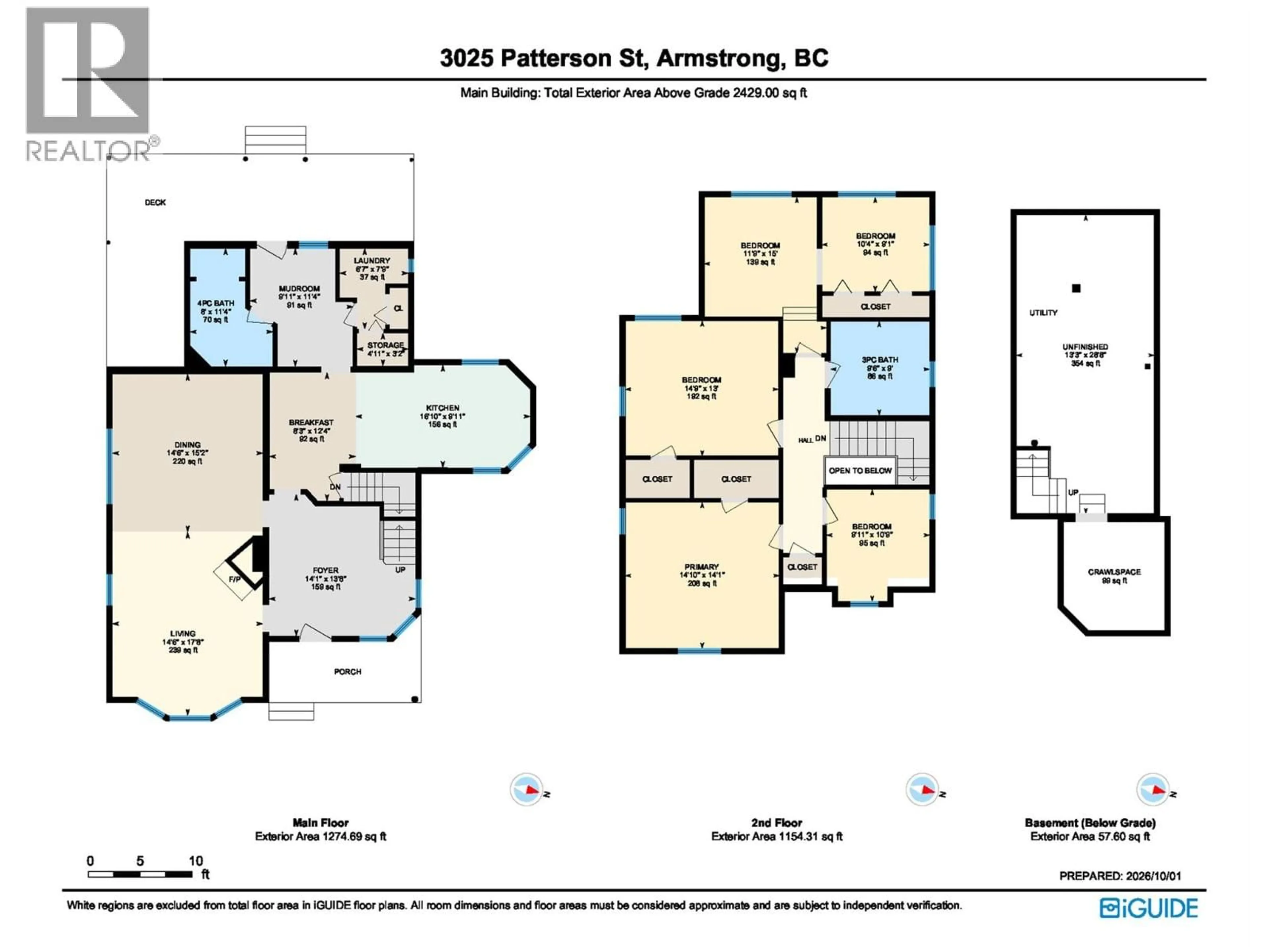 Floor plan for 3025 PATTERSON STREET, Armstrong British Columbia V4Y0G9