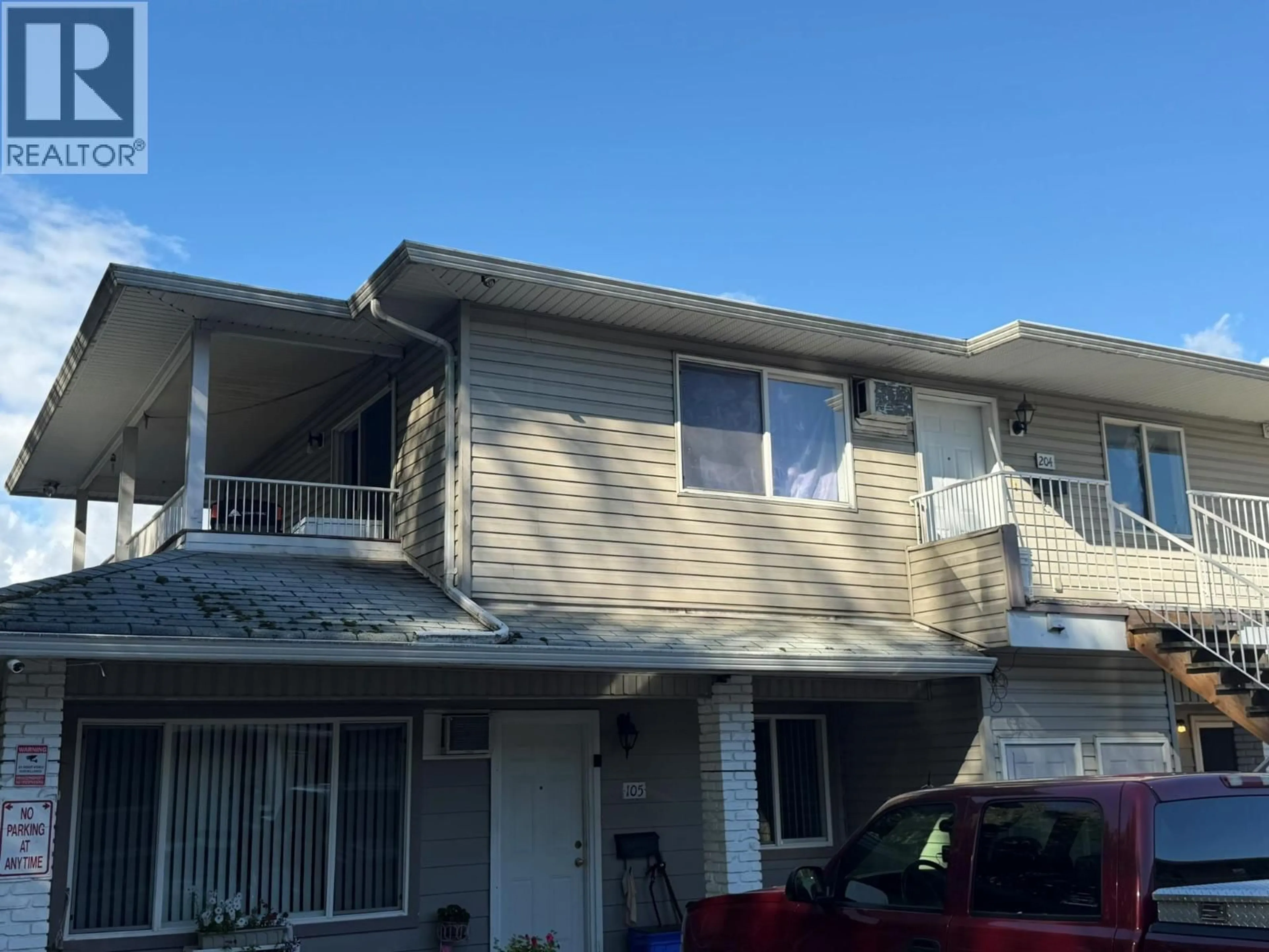 Home with vinyl exterior material, street for 204 - 3712 24 AVENUE, Vernon British Columbia V1T1L9