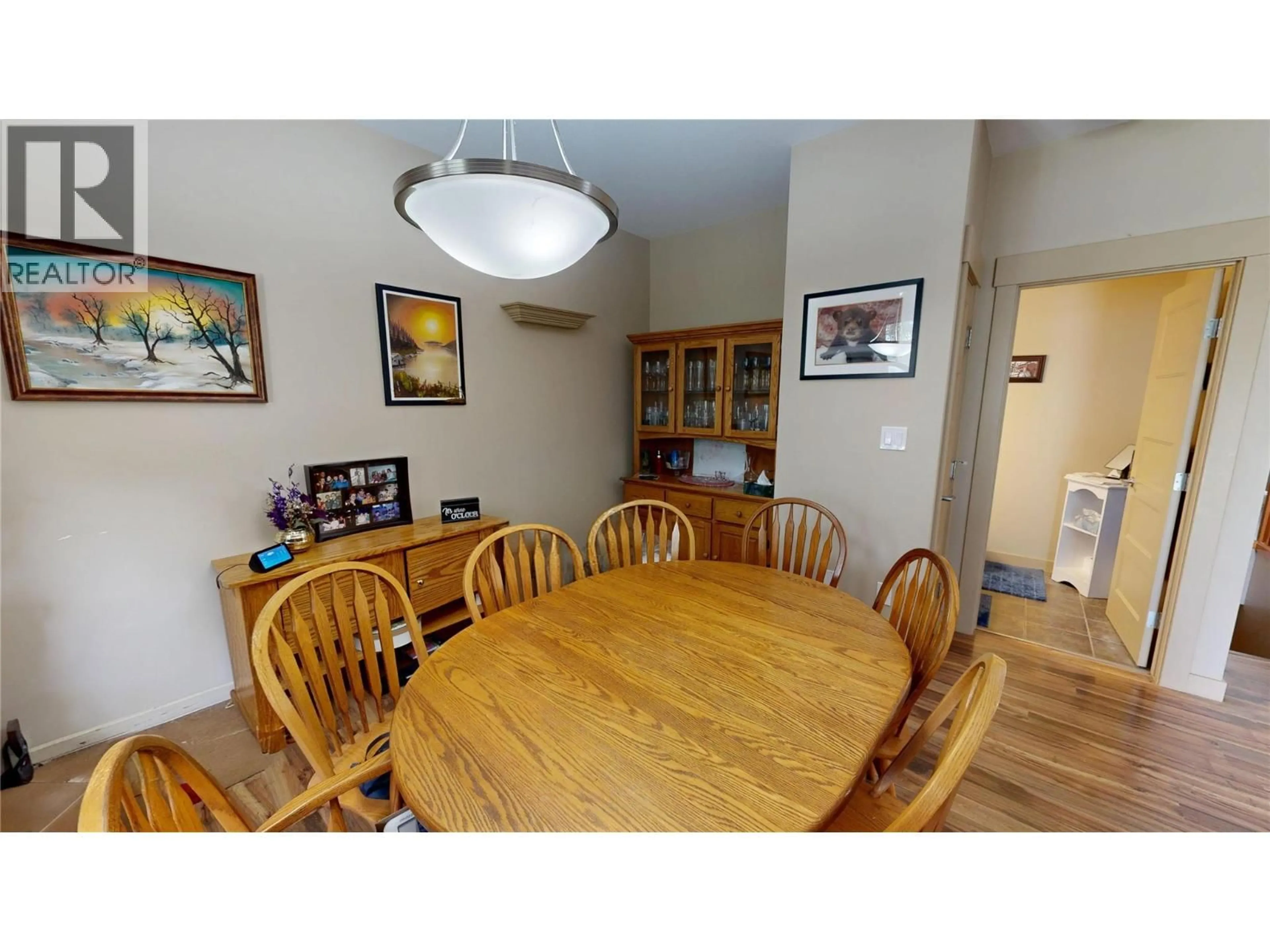 Dining room, wood/laminate floor for 4967 SADDLEWOOD LANE, Radium Hot Springs British Columbia V0A1M0