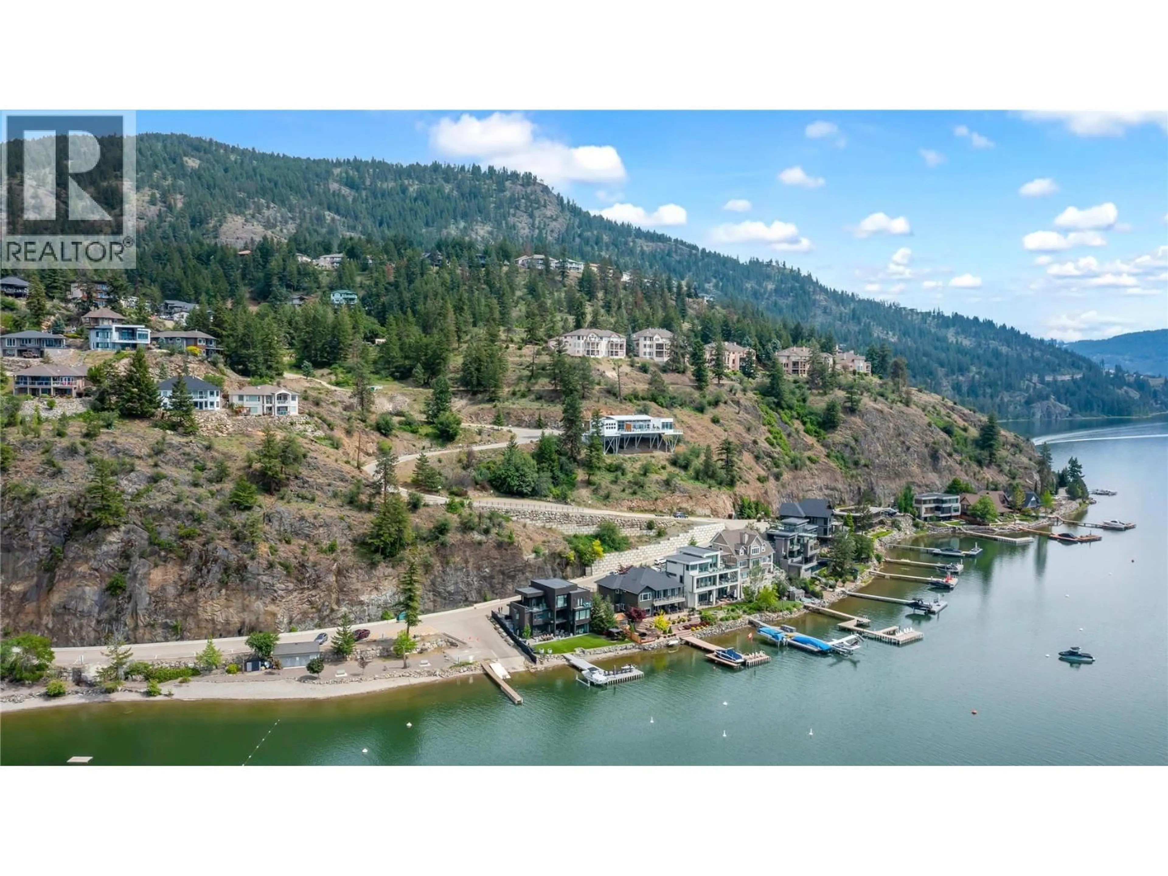 A pic from outside/outdoor area/front of a property/back of a property/a pic from drone, water/lake/river/ocean view for 27 - 83 PEREGRINE WAY, Vernon British Columbia V1H1E9