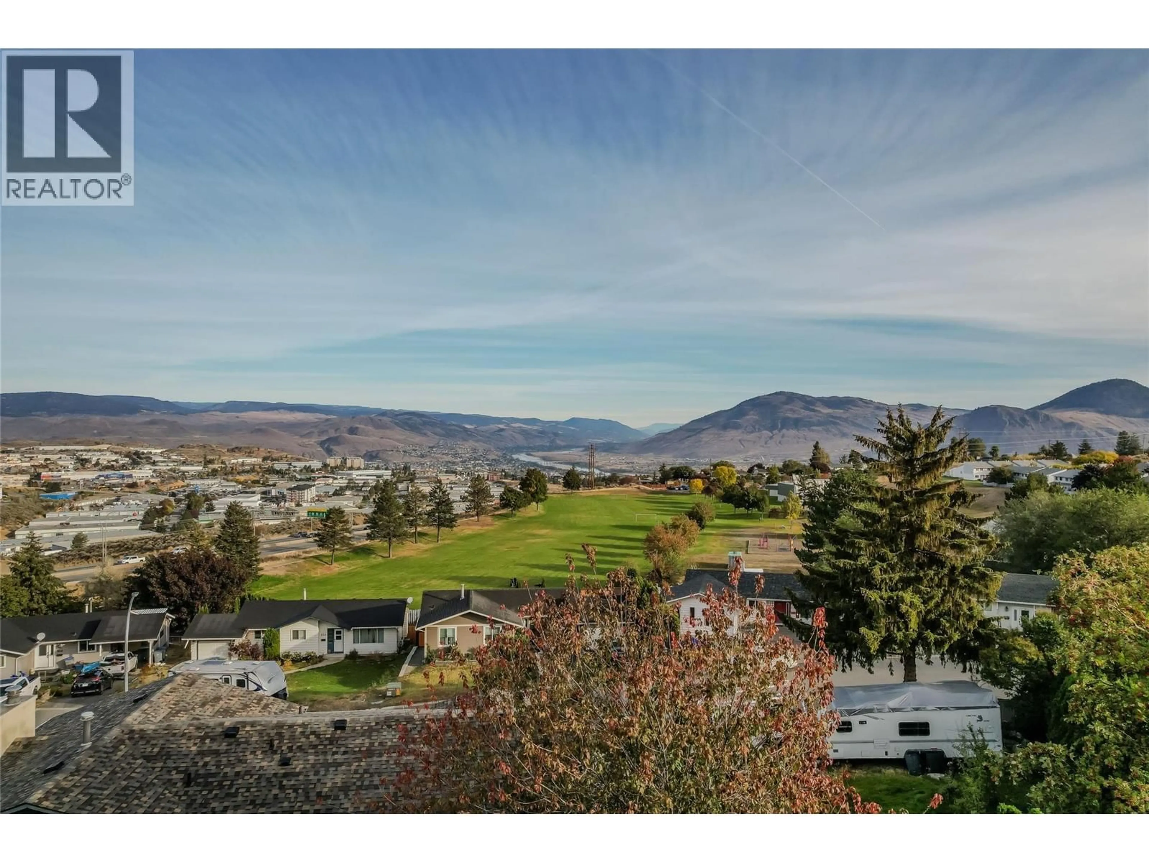 A pic from outside/outdoor area/front of a property/back of a property/a pic from drone, mountain view for 891 GLENEAGLES DRIVE, Kamloops British Columbia V2E1K2