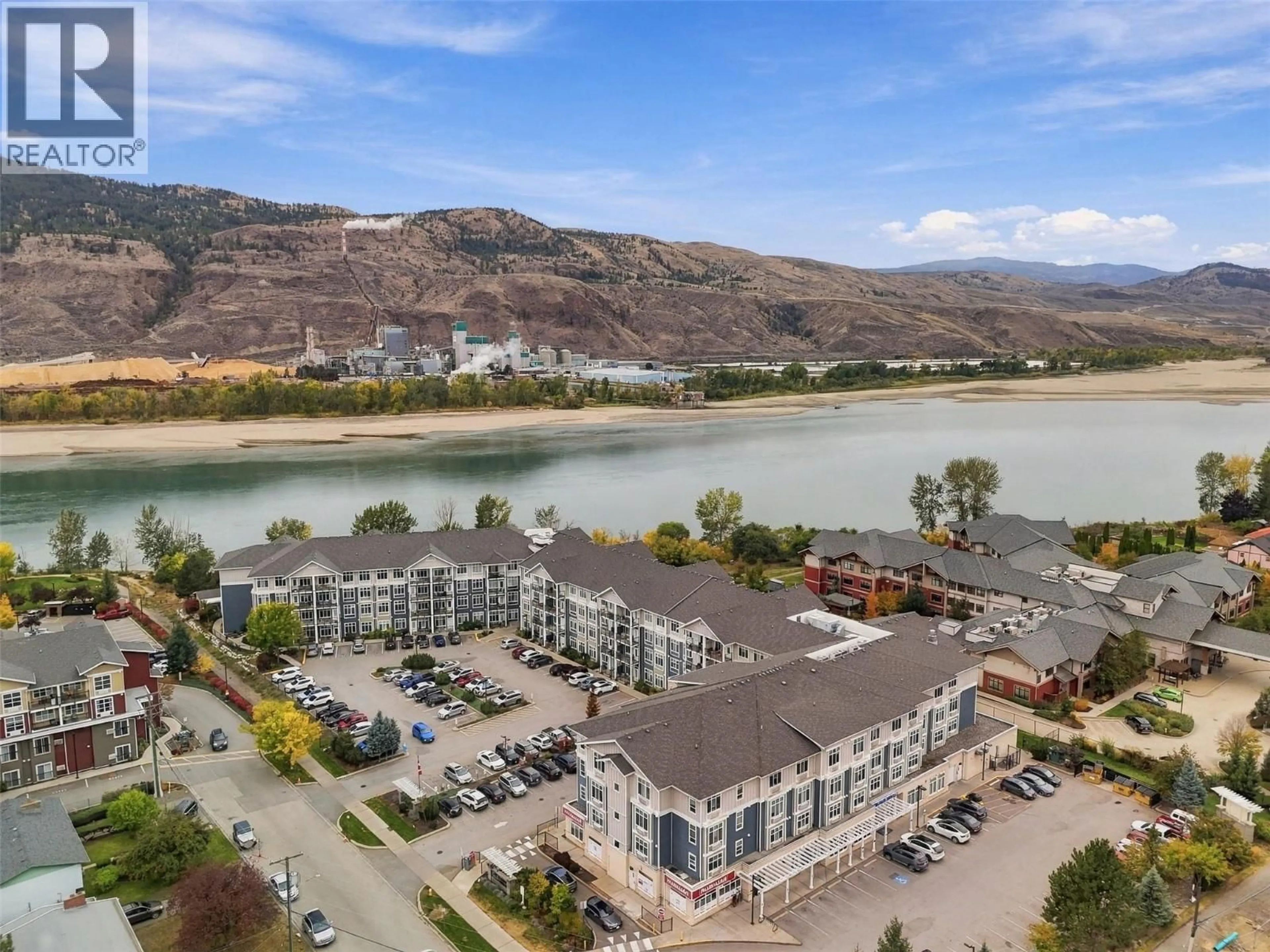 A pic from outside/outdoor area/front of a property/back of a property/a pic from drone, water/lake/river/ocean view for 301 - 760 MAYFAIR STREET, Kamloops British Columbia V2B0E5