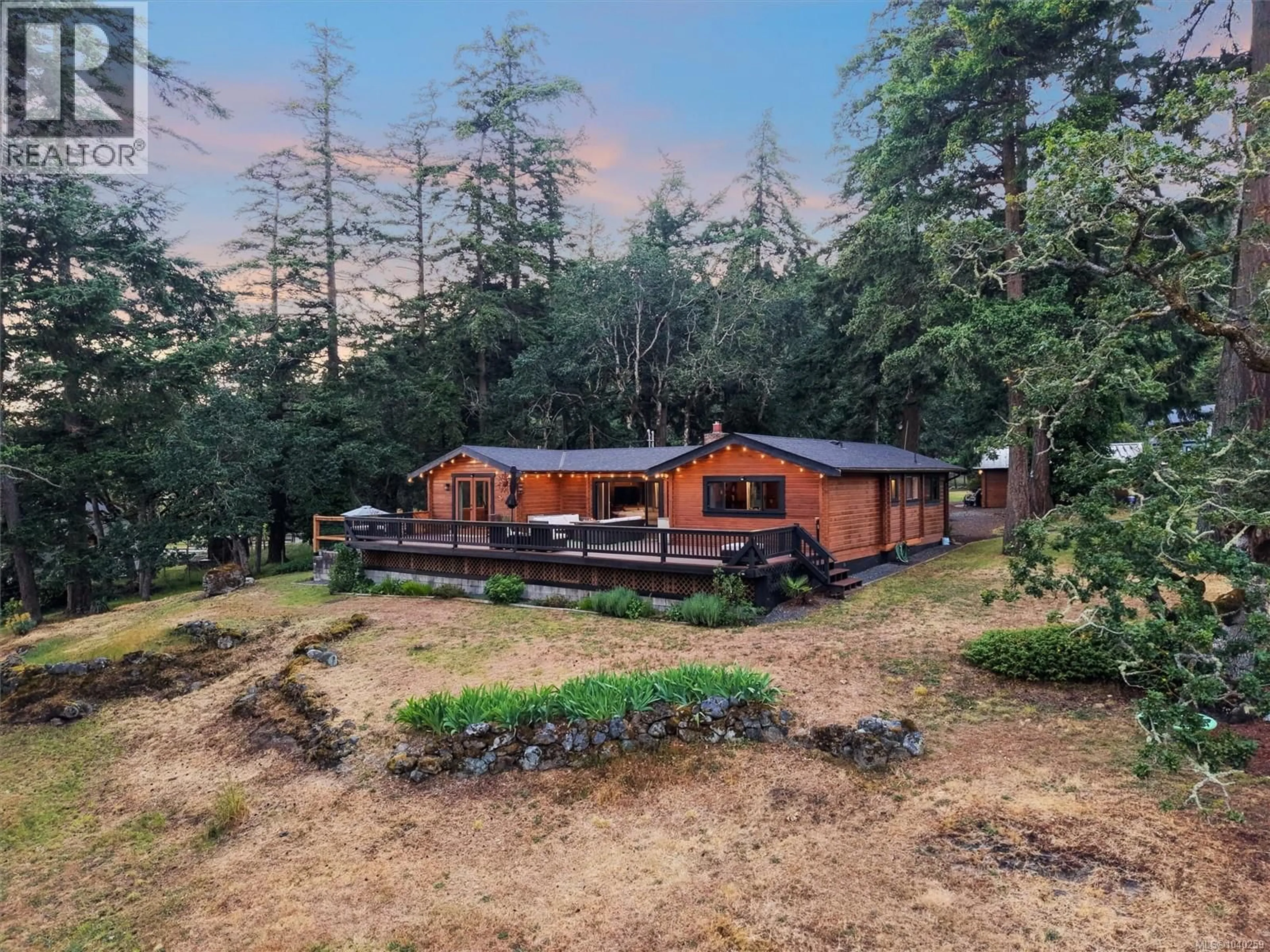 A pic from outside/outdoor area/front of a property/back of a property/a pic from drone, forest/trees view for 4091 DUPREE DRIVE, Metchosin British Columbia V9B1X1