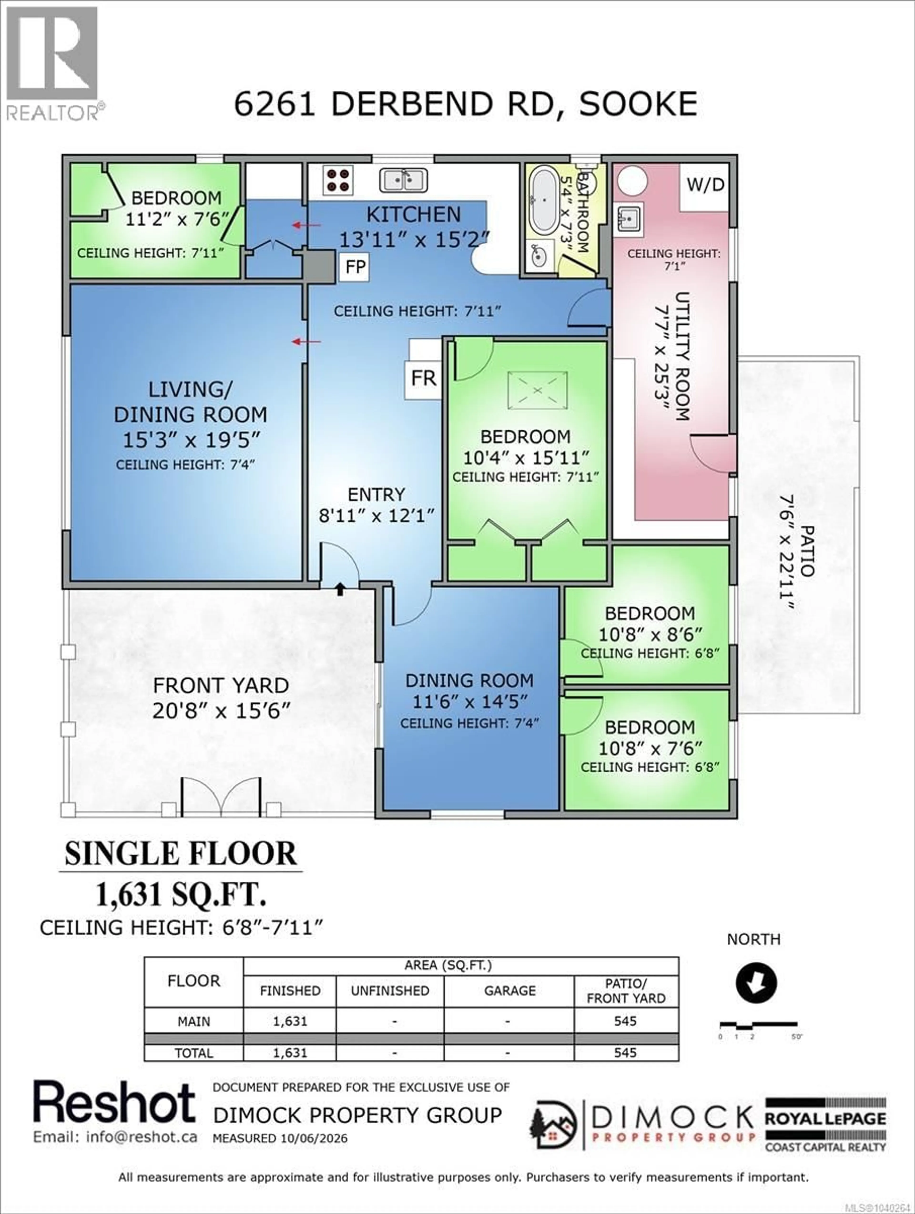 Floor plan for 6261 DERBEND ROAD, Sooke British Columbia V9Z0X4