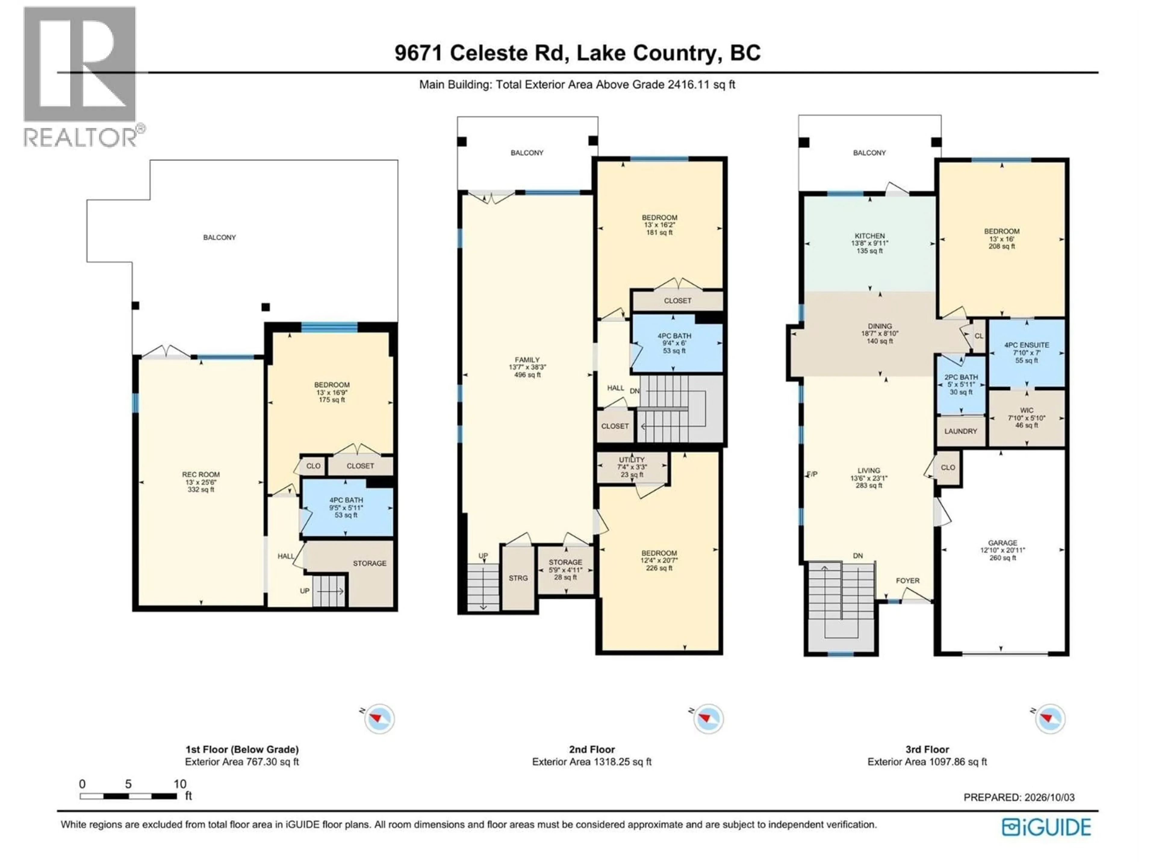 Floor plan for 9671 CELESTE ROAD, Lake Country British Columbia V4V2R9
