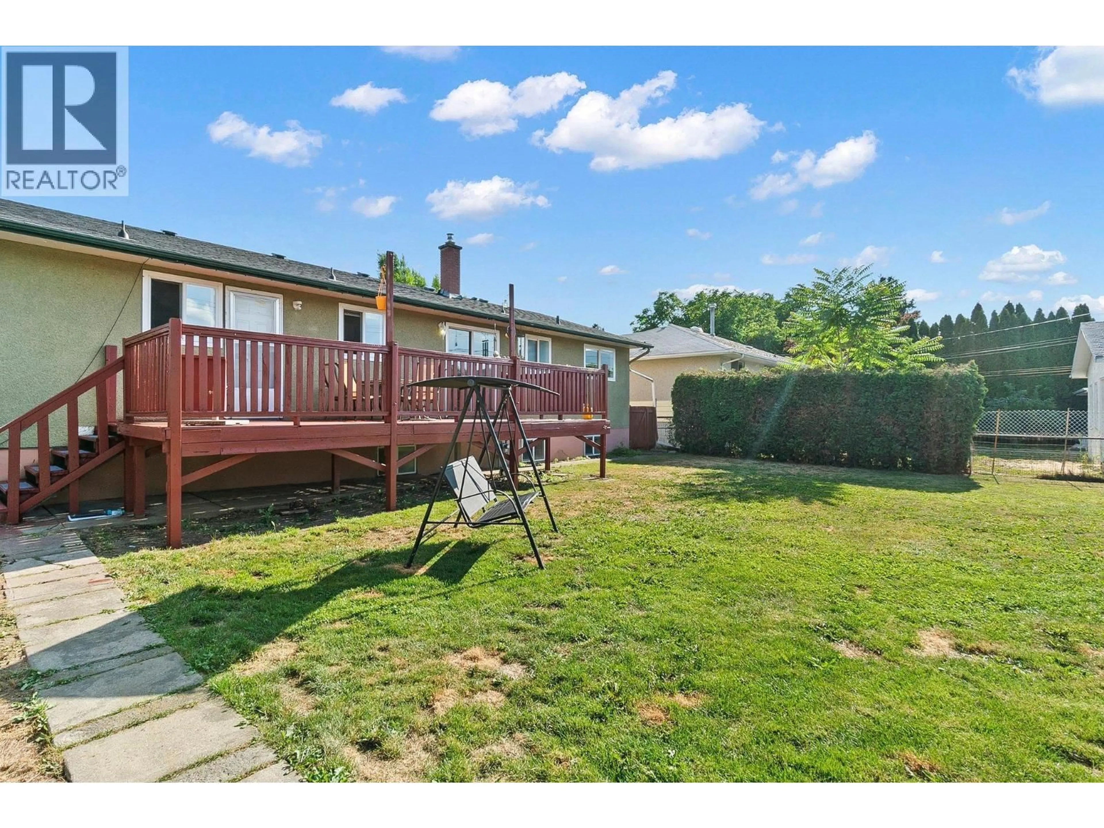 A pic from outside/outdoor area/front of a property/back of a property/a pic from drone, street for 958 STOCKWELL AVENUE, Kelowna British Columbia V1Y6W2