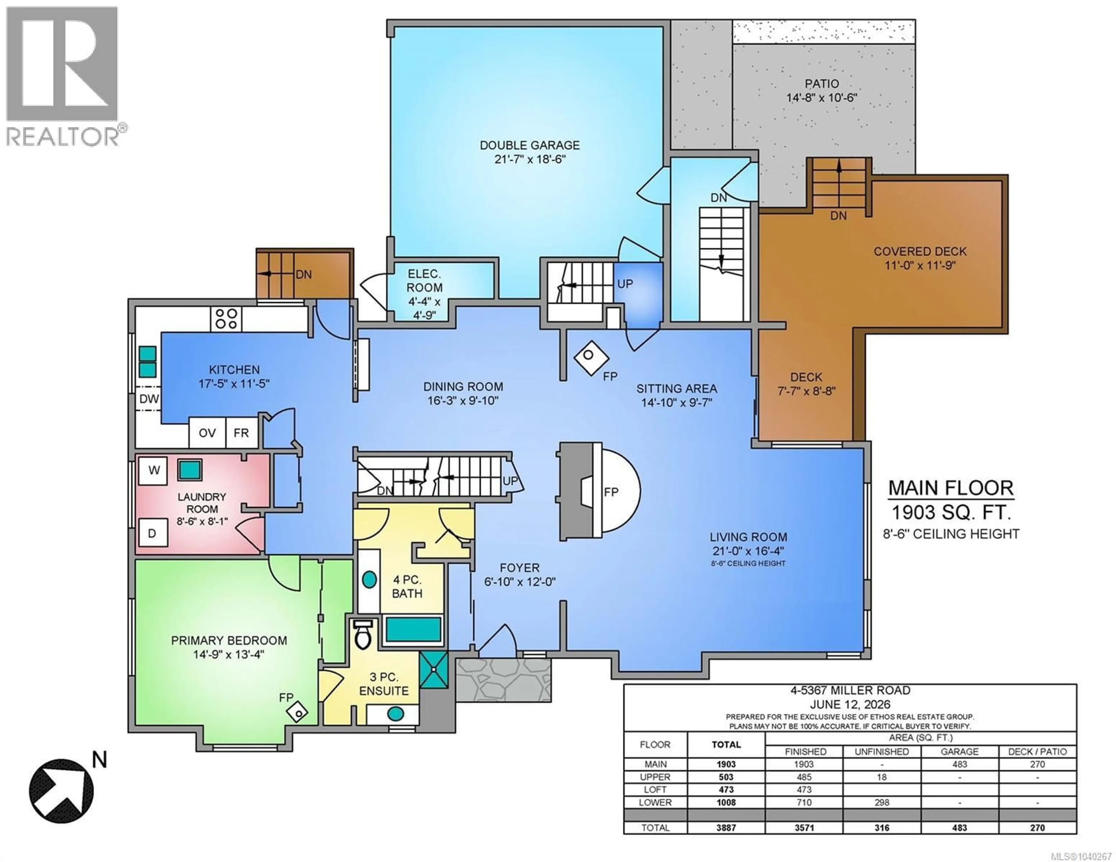 Floor plan for 4 - 5367 MILLER ROAD, Duncan British Columbia V9L6R2