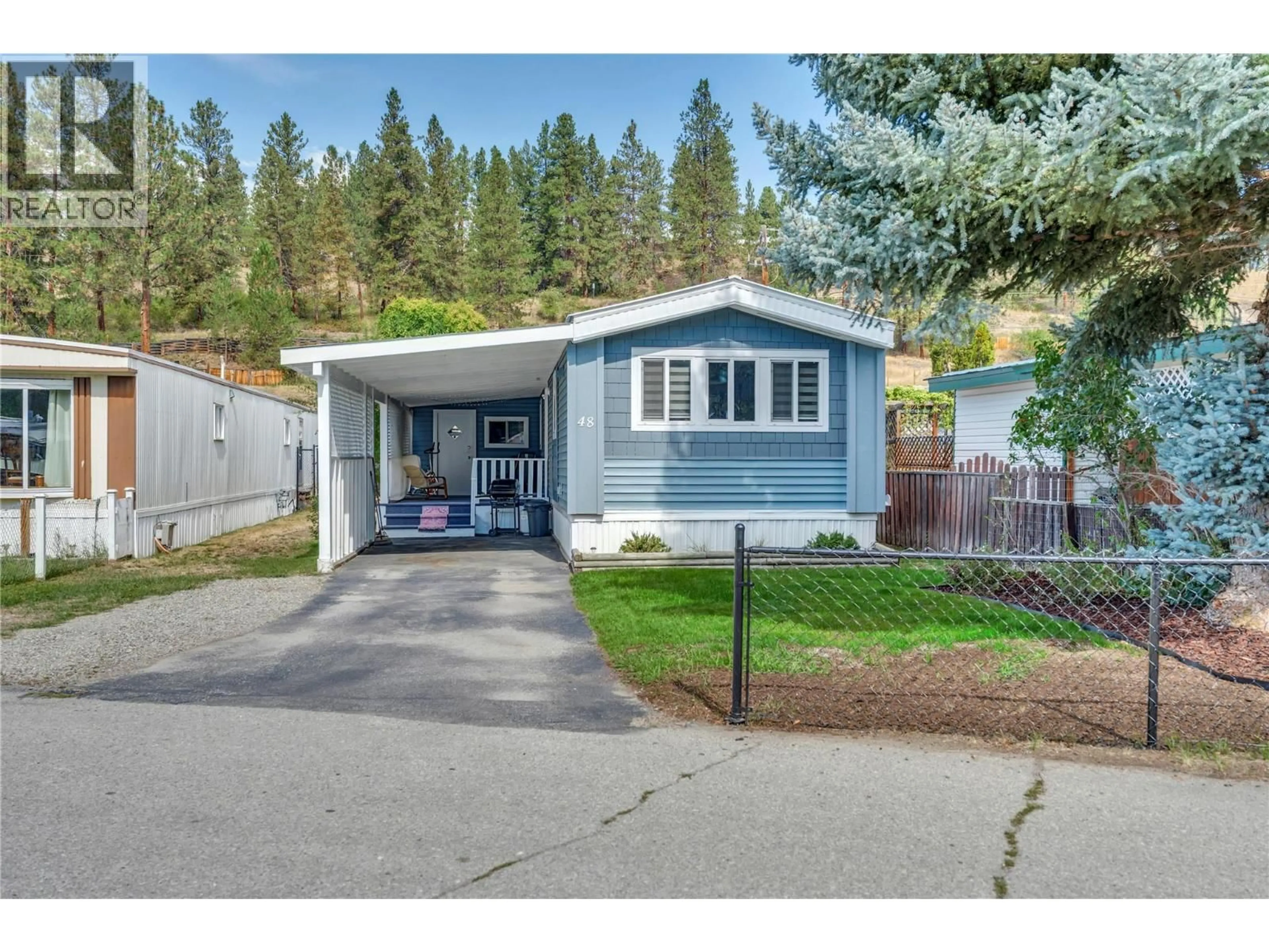 Home with vinyl exterior material, street for 48 - 406 BRANDLMAYR OTHER, Princeton British Columbia V0X1W0
