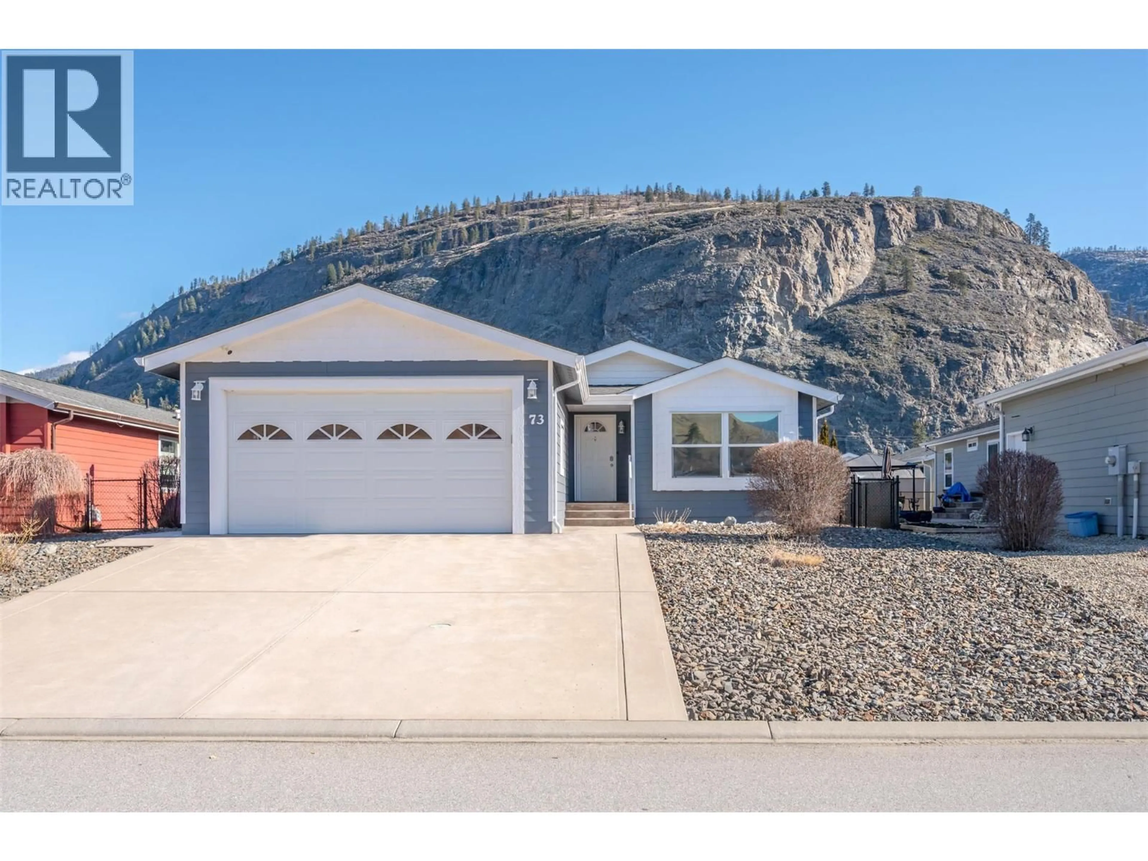 Home with vinyl exterior material, mountain view for 73 - 8300 GALLAGHER LAKE FRONTAGE ROAD, Oliver British Columbia V0H1T2