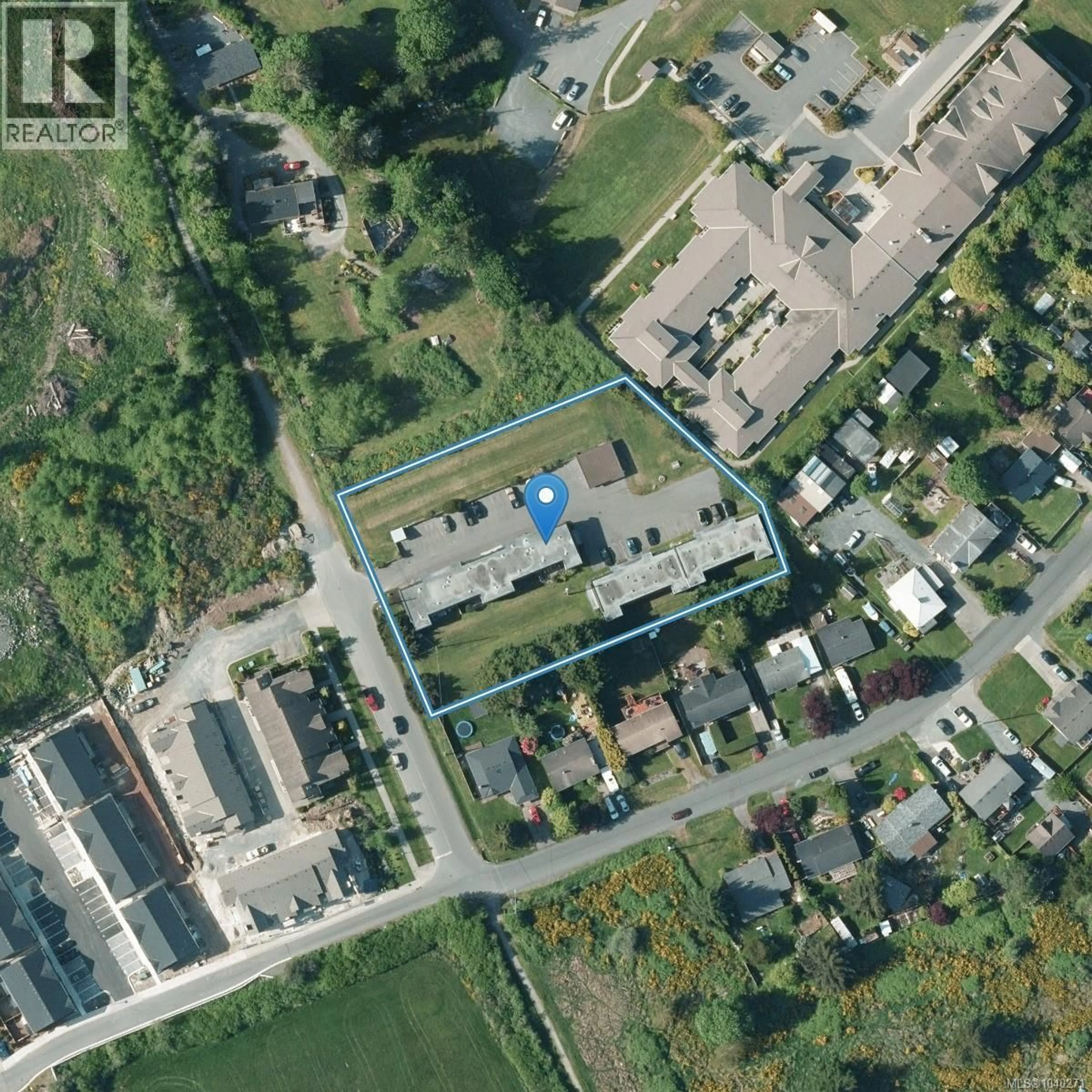 A pic from outside/outdoor area/front of a property/back of a property/a pic from drone, street for 3 - 2045 GATEWOOD ROAD, Sooke British Columbia V9Z0L6