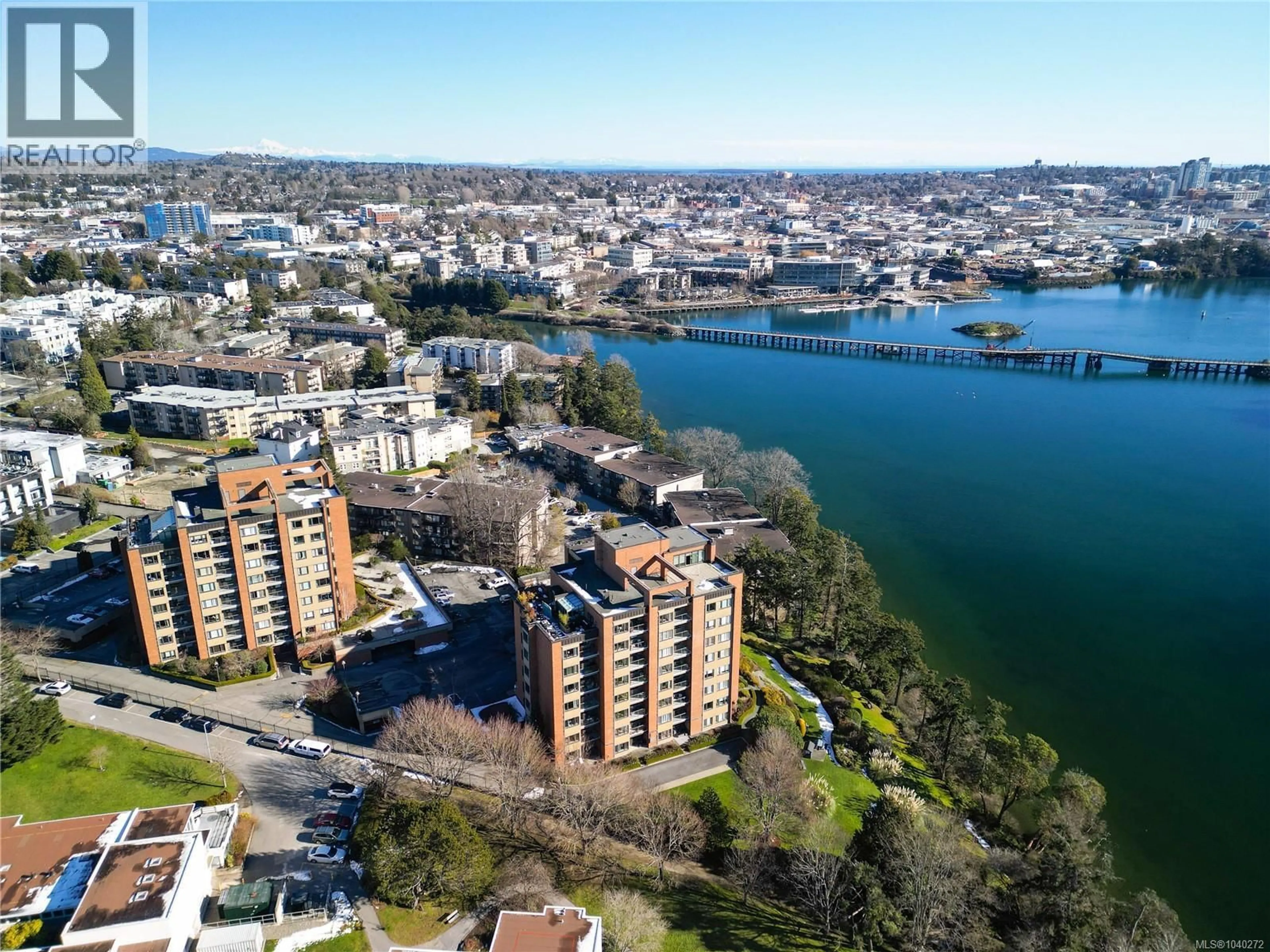 A pic from outside/outdoor area/front of a property/back of a property/a pic from drone, water/lake/river/ocean view for 306 - 103 GORGE ROAD EAST, Victoria British Columbia V9A6Z2