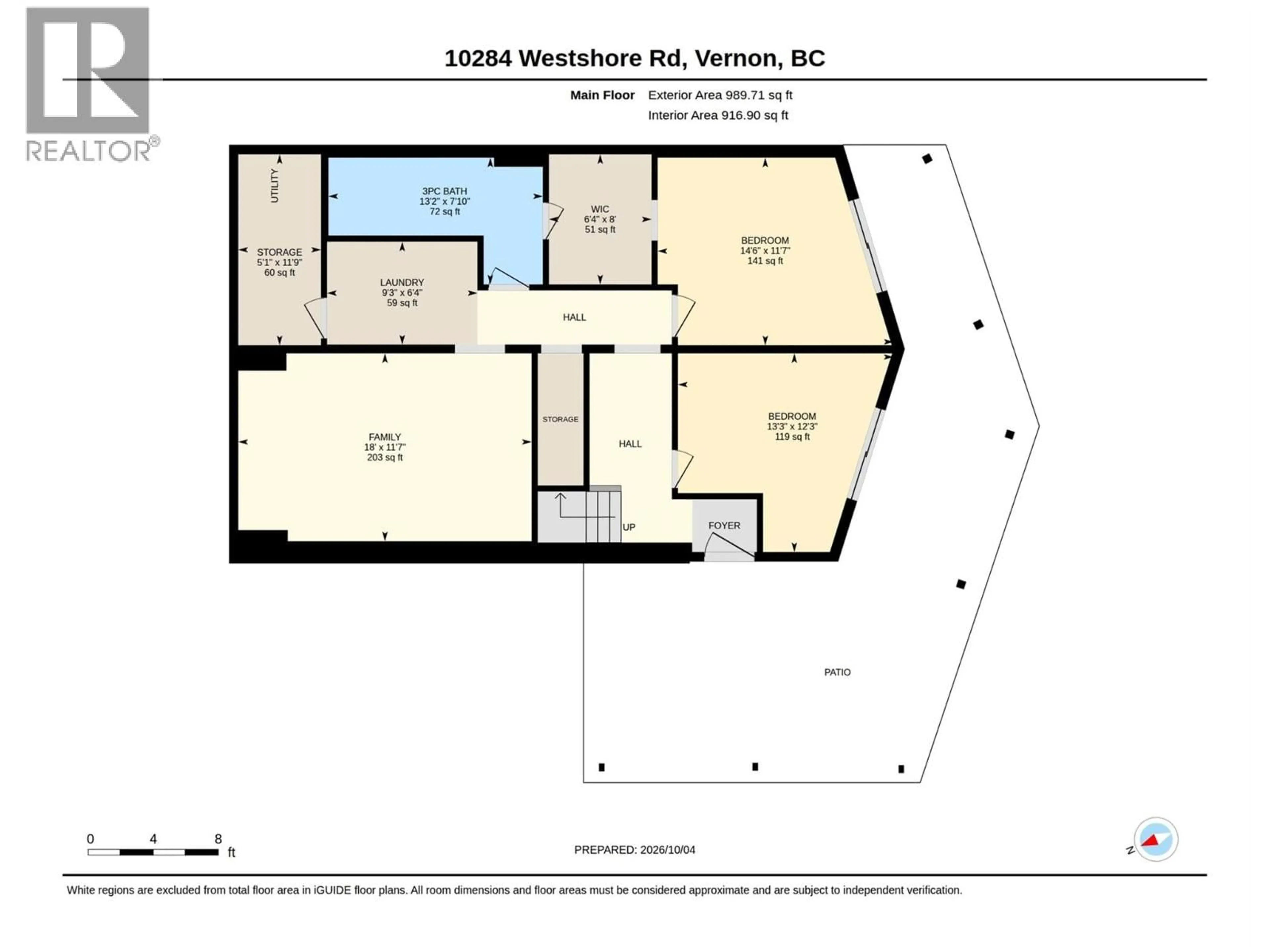 Floor plan for 10824 WESTSHORE ROAD, Vernon British Columbia V1H2C3