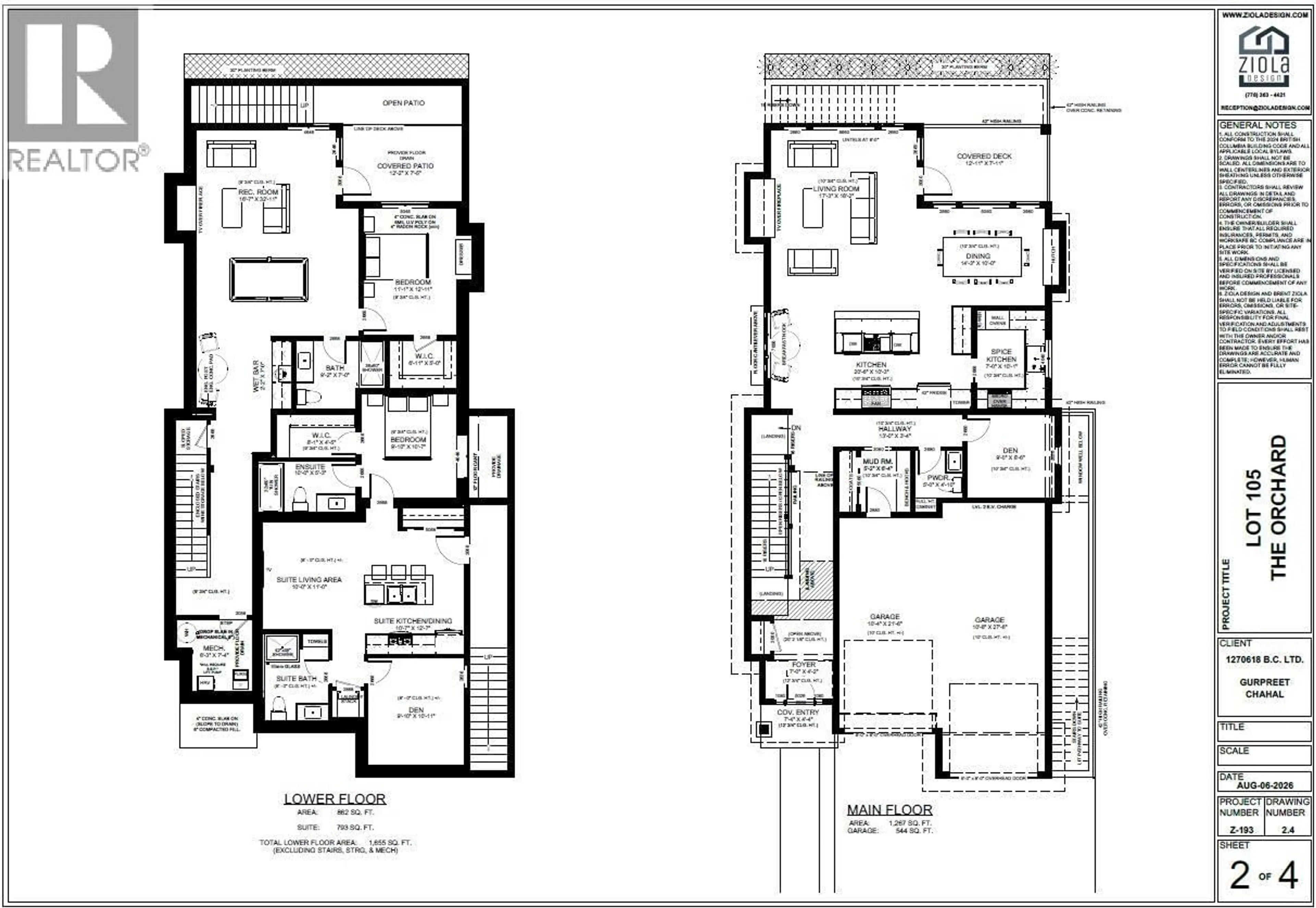 Floor plan for 1015 BULL CRESCENT, Kelowna British Columbia V1W0E6