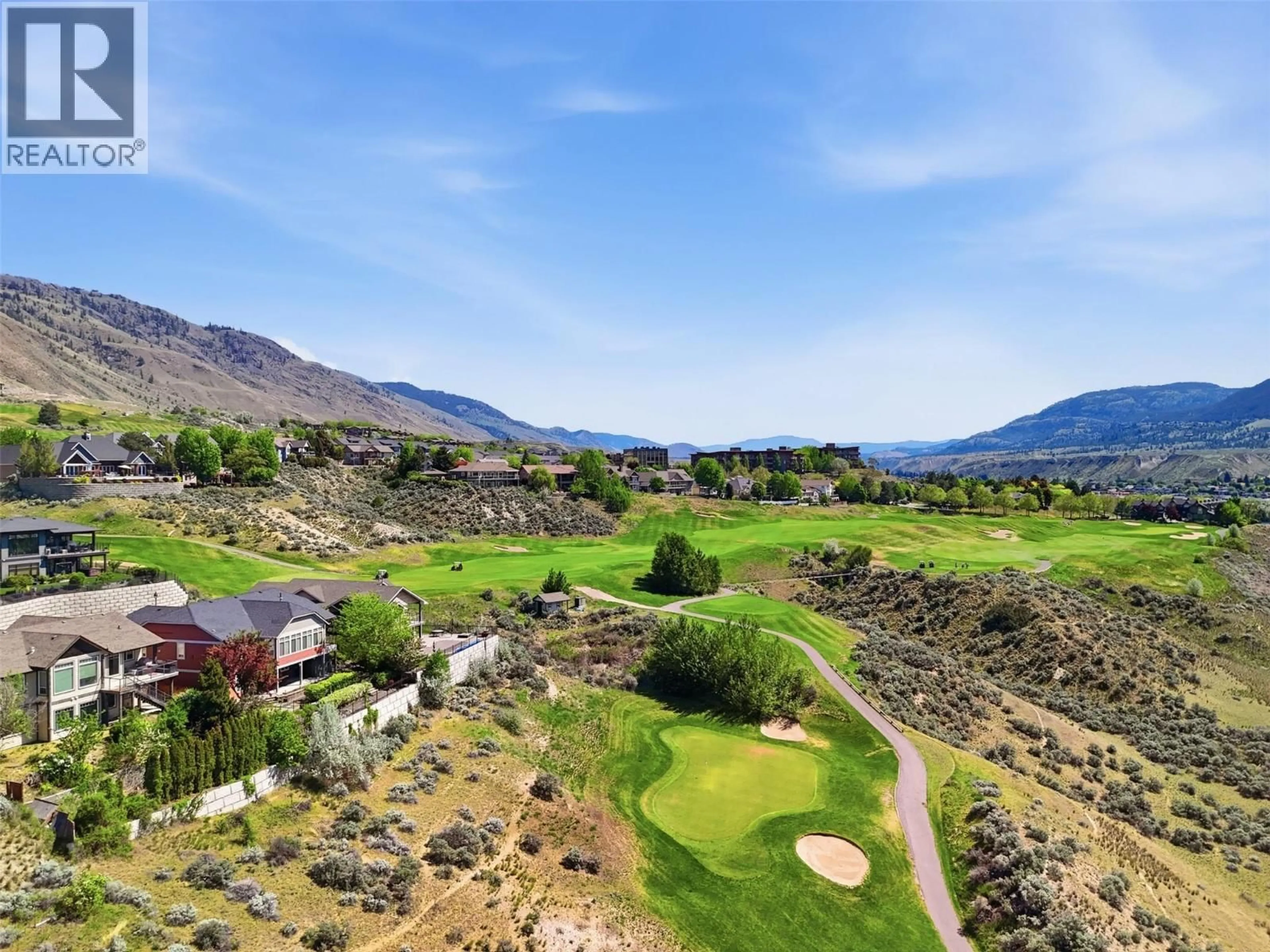 A pic from outside/outdoor area/front of a property/back of a property/a pic from drone, mountain view for 536 TRILLIUM DRIVE, Kamloops British Columbia V2H1R8
