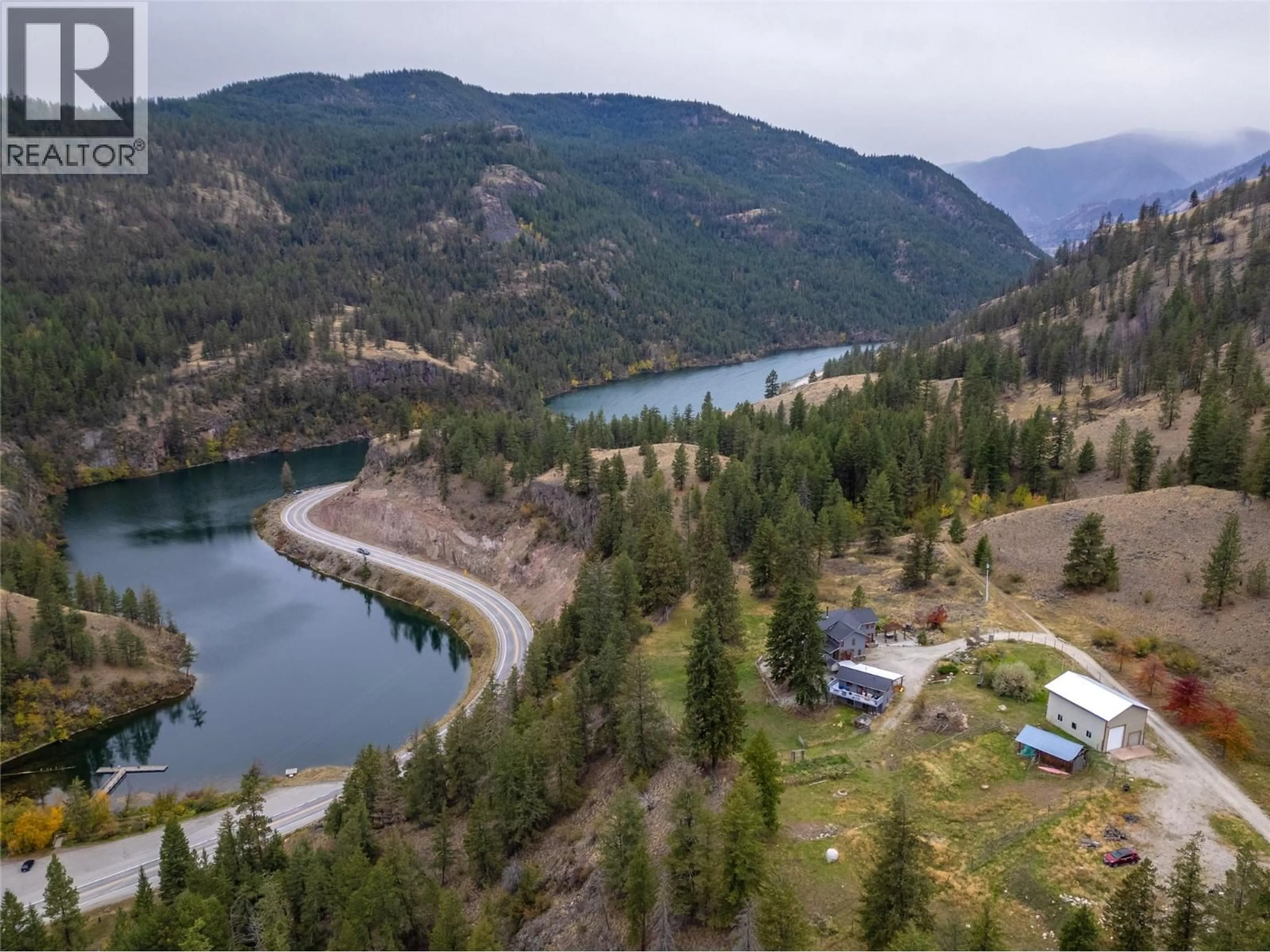 A pic from outside/outdoor area/front of a property/back of a property/a pic from drone, water/lake/river/ocean view for 758 MCMURRAY ROAD, Kaleden British Columbia V0X1N4