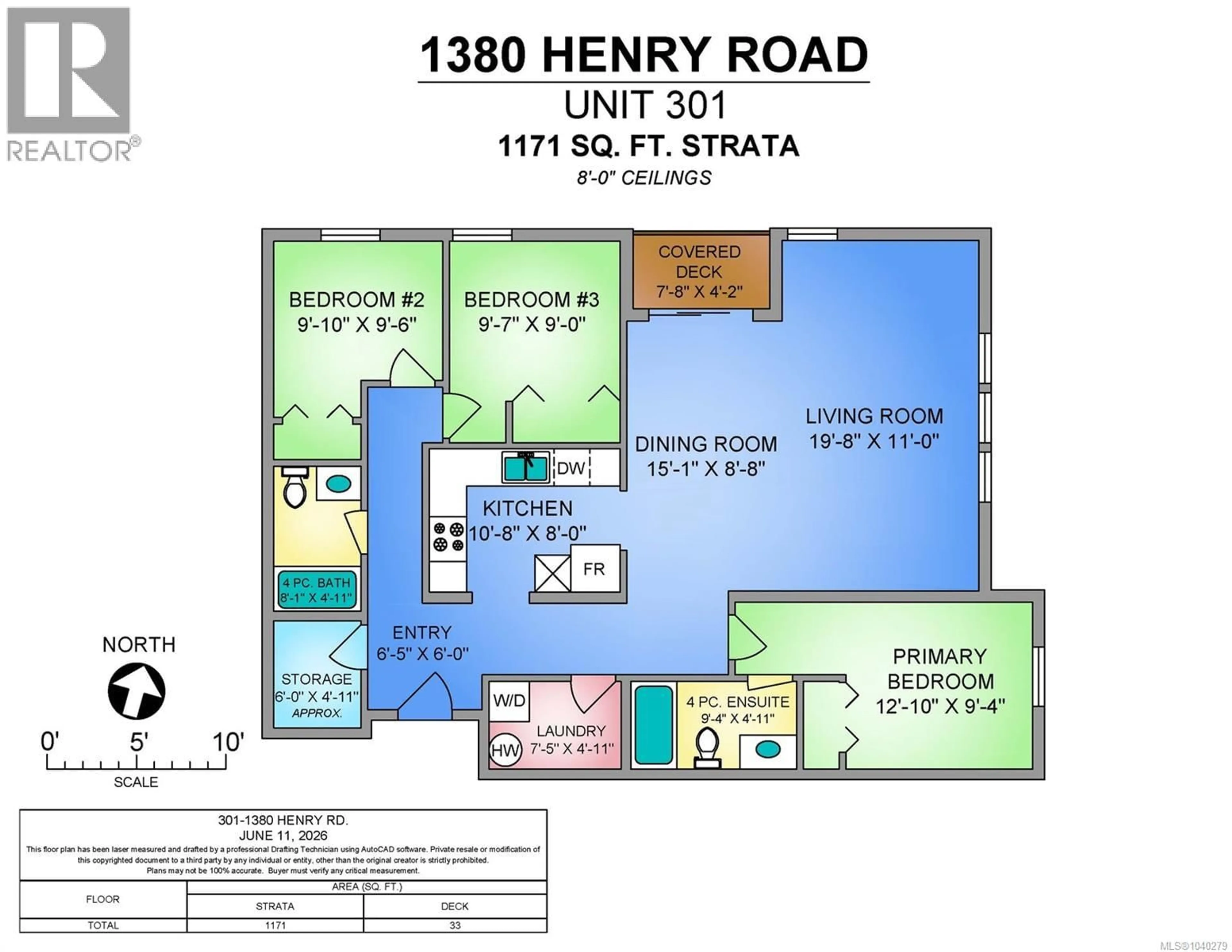 Floor plan for 301 - 1380 HENRY ROAD, Courtenay British Columbia V9J1L0