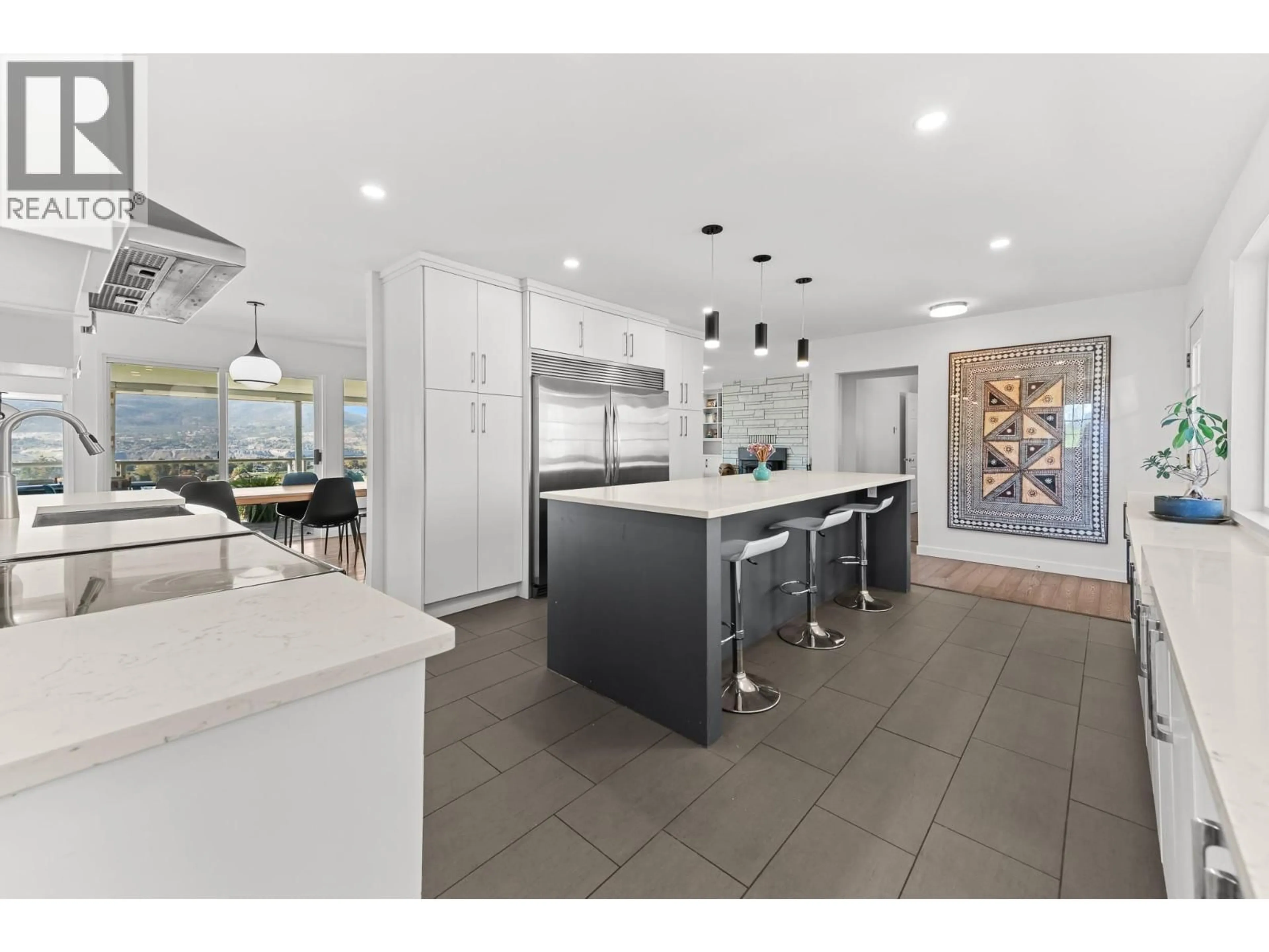 Open concept kitchen, ceramic/tile floor for 398 UPPER BENCH ROAD SOUTH, Penticton British Columbia V2A8S9