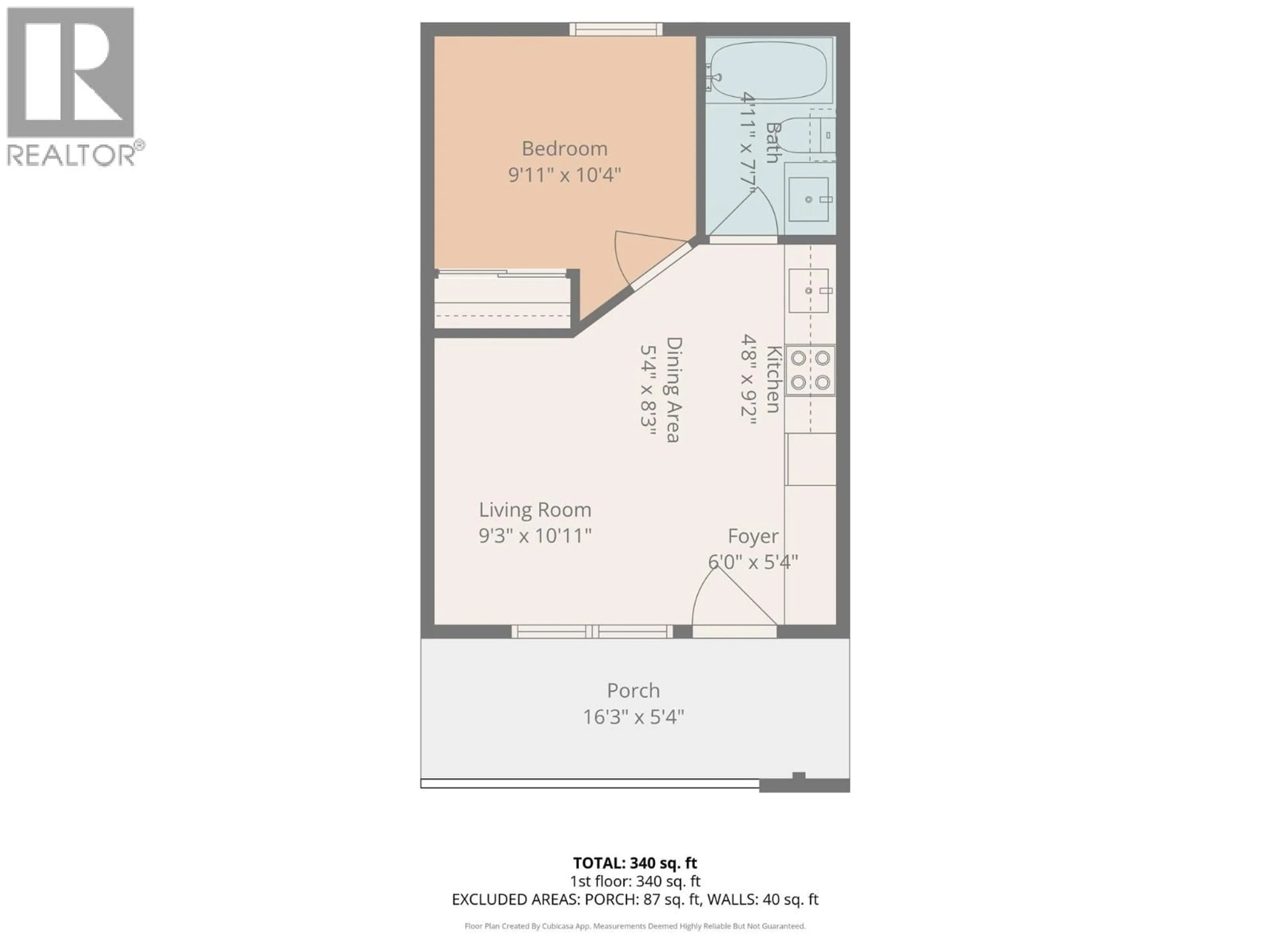 Floor plan for 207 - 7310 MAIN STREET, Osoyoos British Columbia V0H1V0