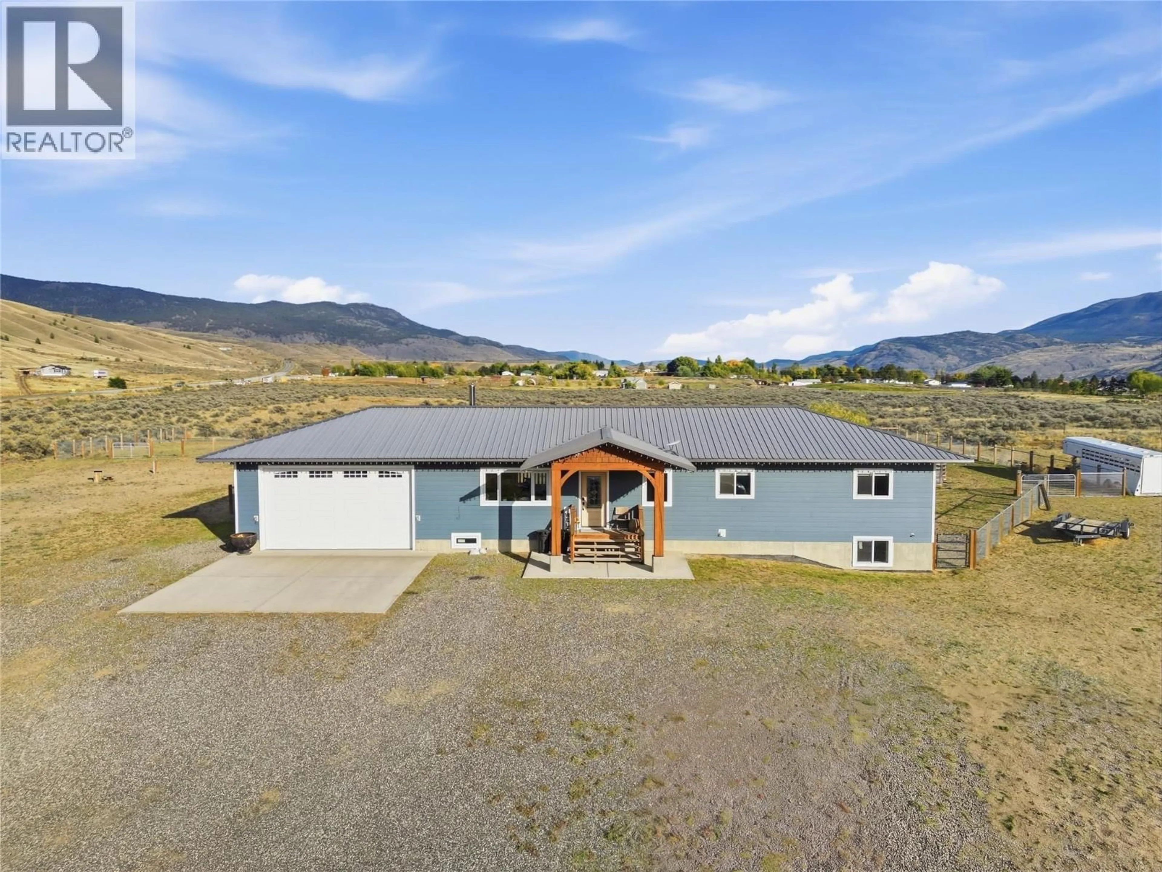 A pic from outside/outdoor area/front of a property/back of a property/a pic from drone, unknown for 6536 ASHCROFT ROAD, Cache Creek British Columbia V0K2J0
