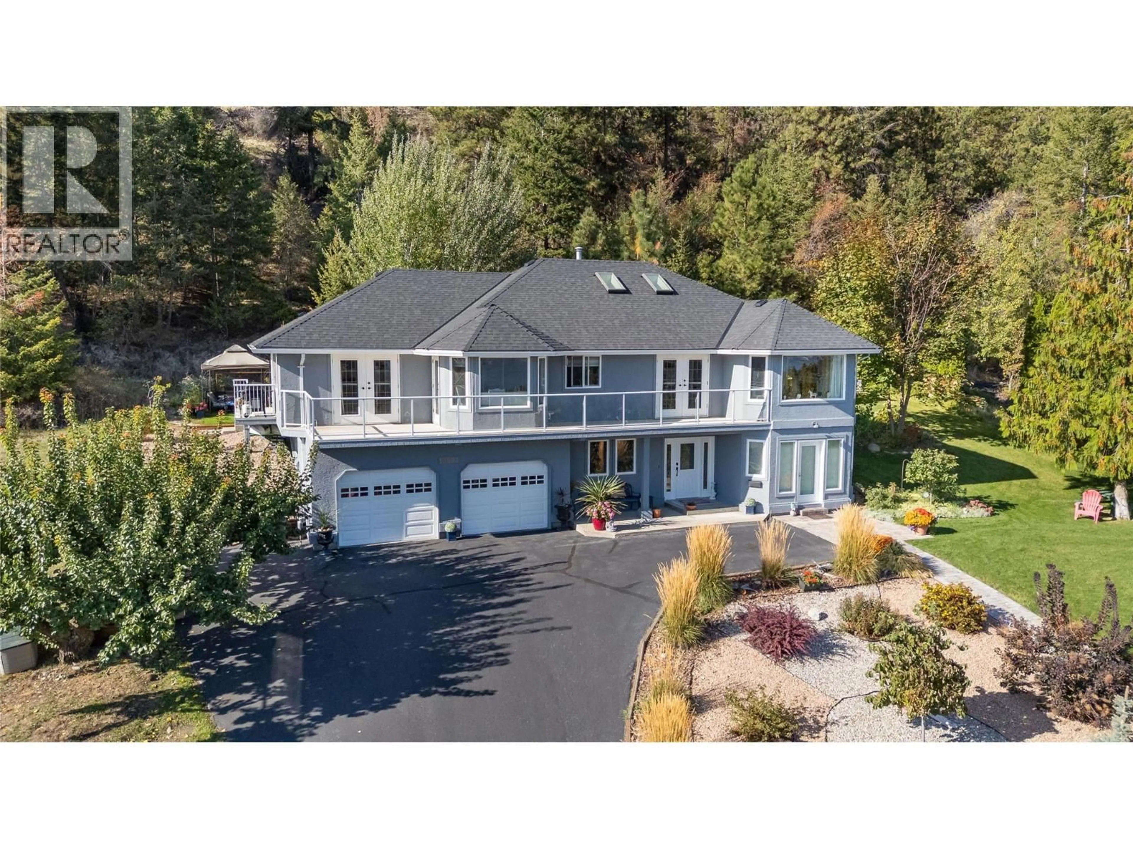 A pic from outside/outdoor area/front of a property/back of a property/a pic from drone, water/lake/river/ocean view for 10804 GIANTS HEAD ROAD, Summerland British Columbia V0H1Z7