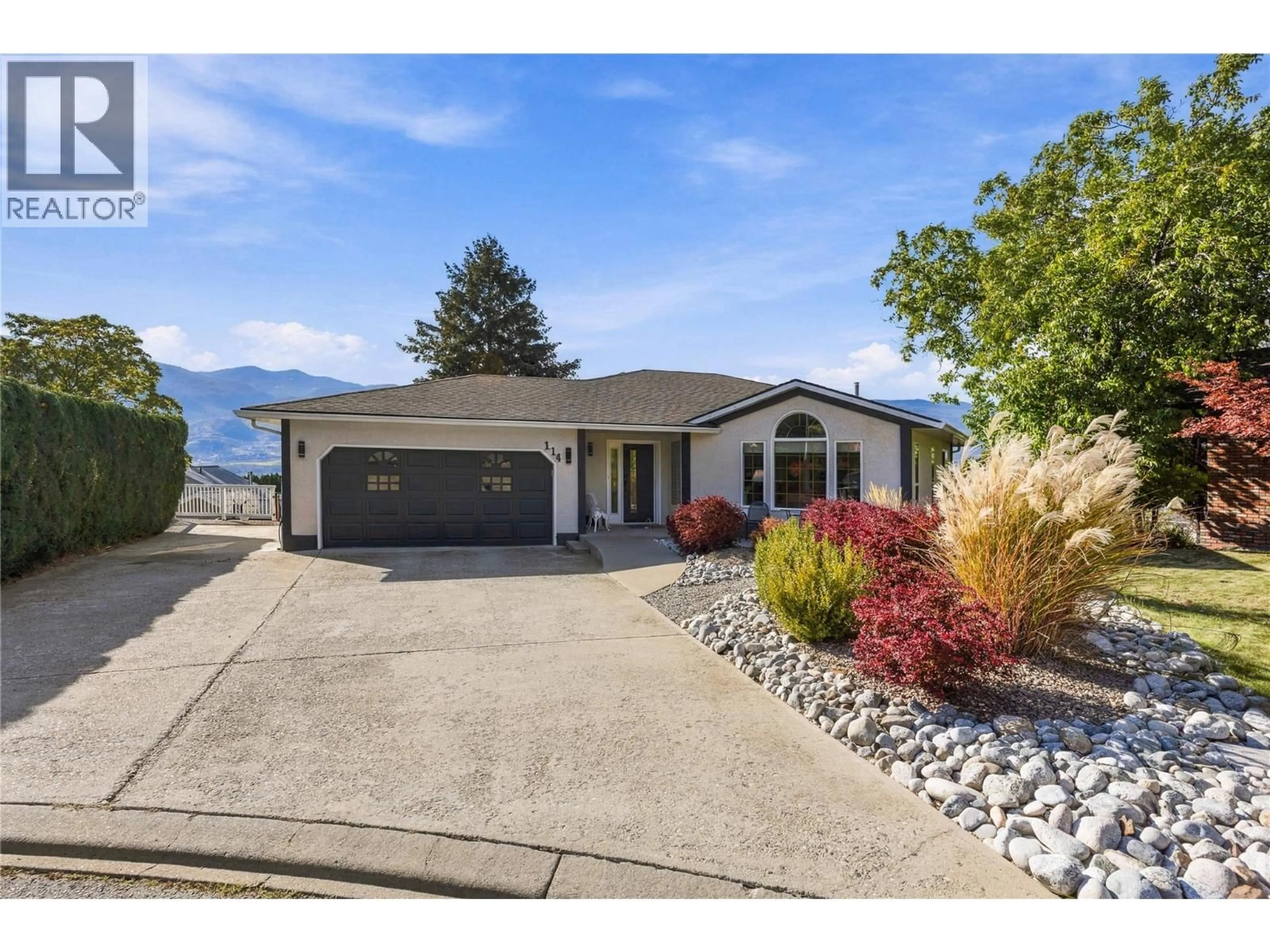 Home with vinyl exterior material, mountain view for 114 BRENTVIEW COURT, Penticton British Columbia V2A8H2