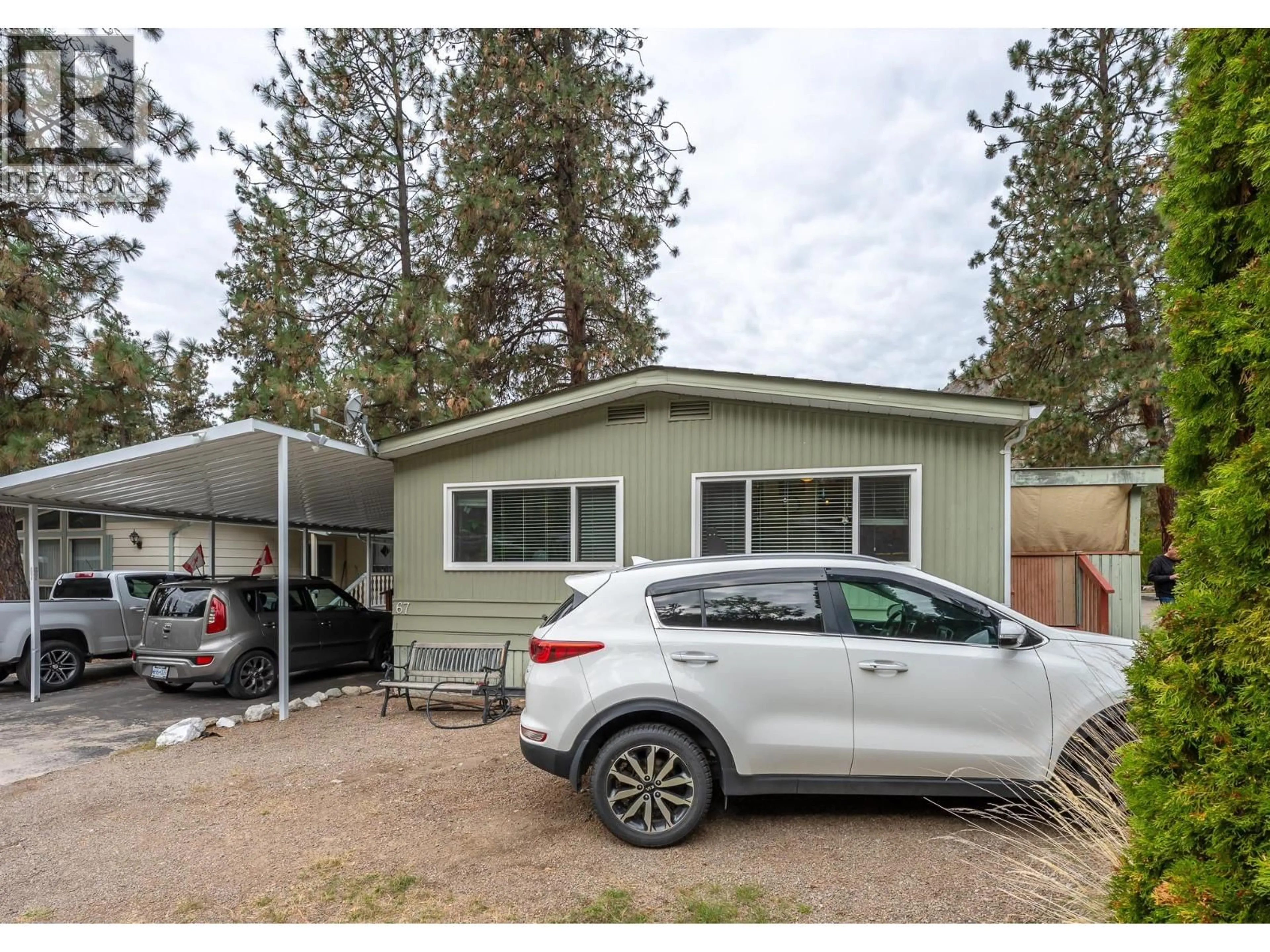 Home with vinyl exterior material, street for 67 - 8487 HIGHWAY 97 HIGHWAY, Oliver British Columbia V0H1T2