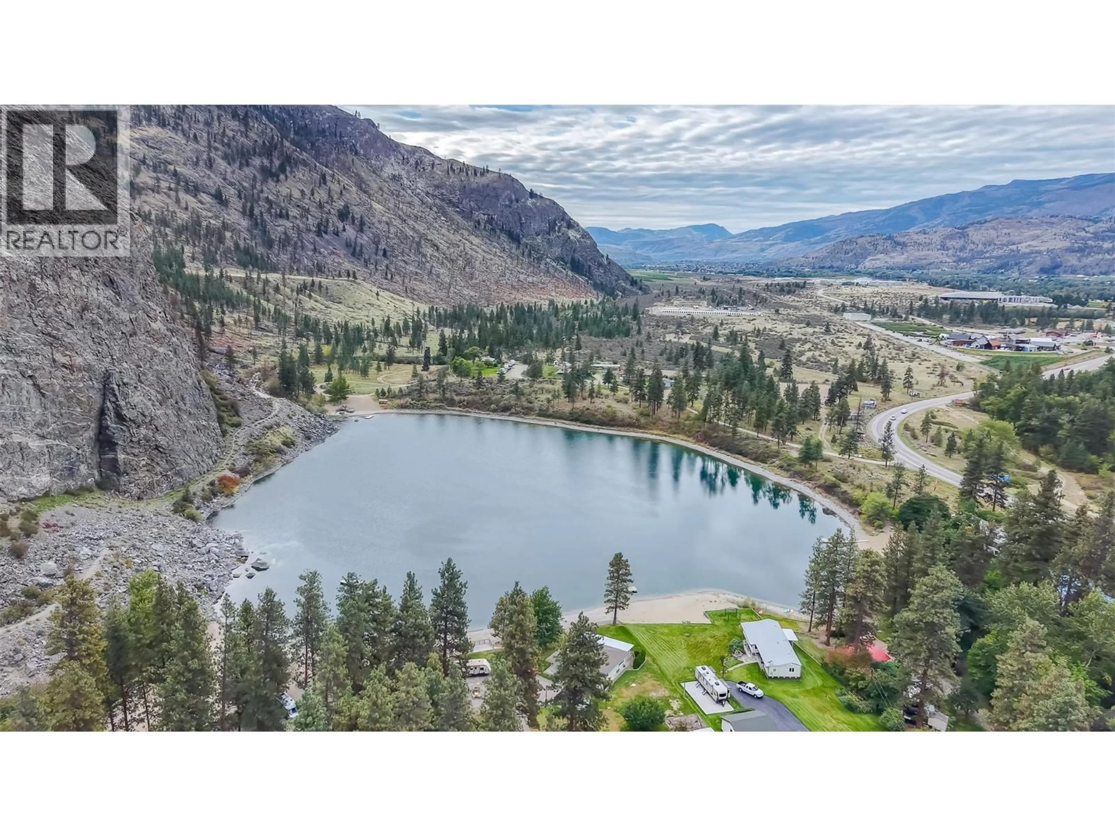A pic from outside/outdoor area/front of a property/back of a property/a pic from drone, water/lake/river/ocean view for 67 - 8487 HIGHWAY 97 HIGHWAY, Oliver British Columbia V0H1T2