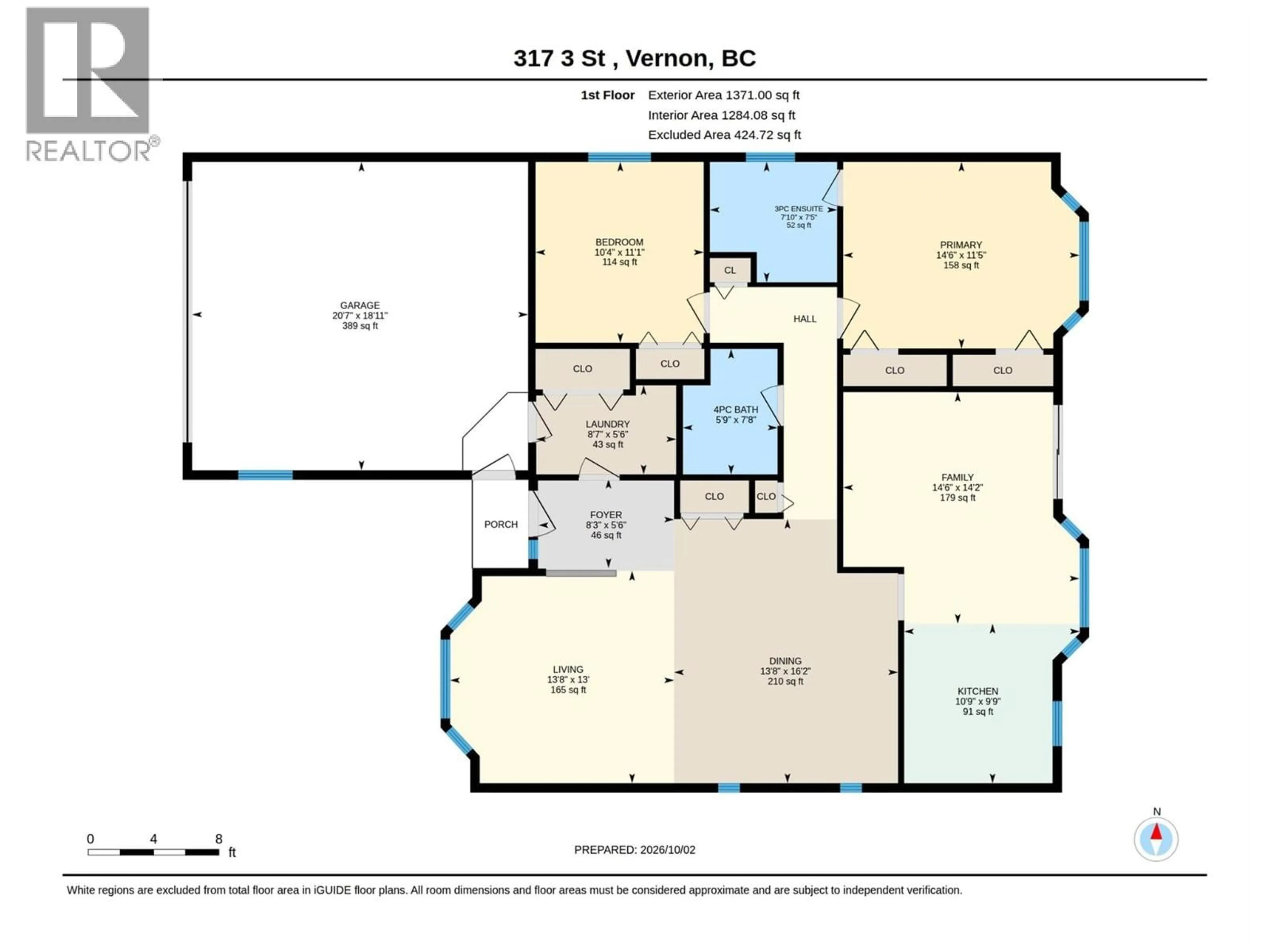 Floor plan for 317 3RD STREET, Vernon British Columbia V1H1Z1
