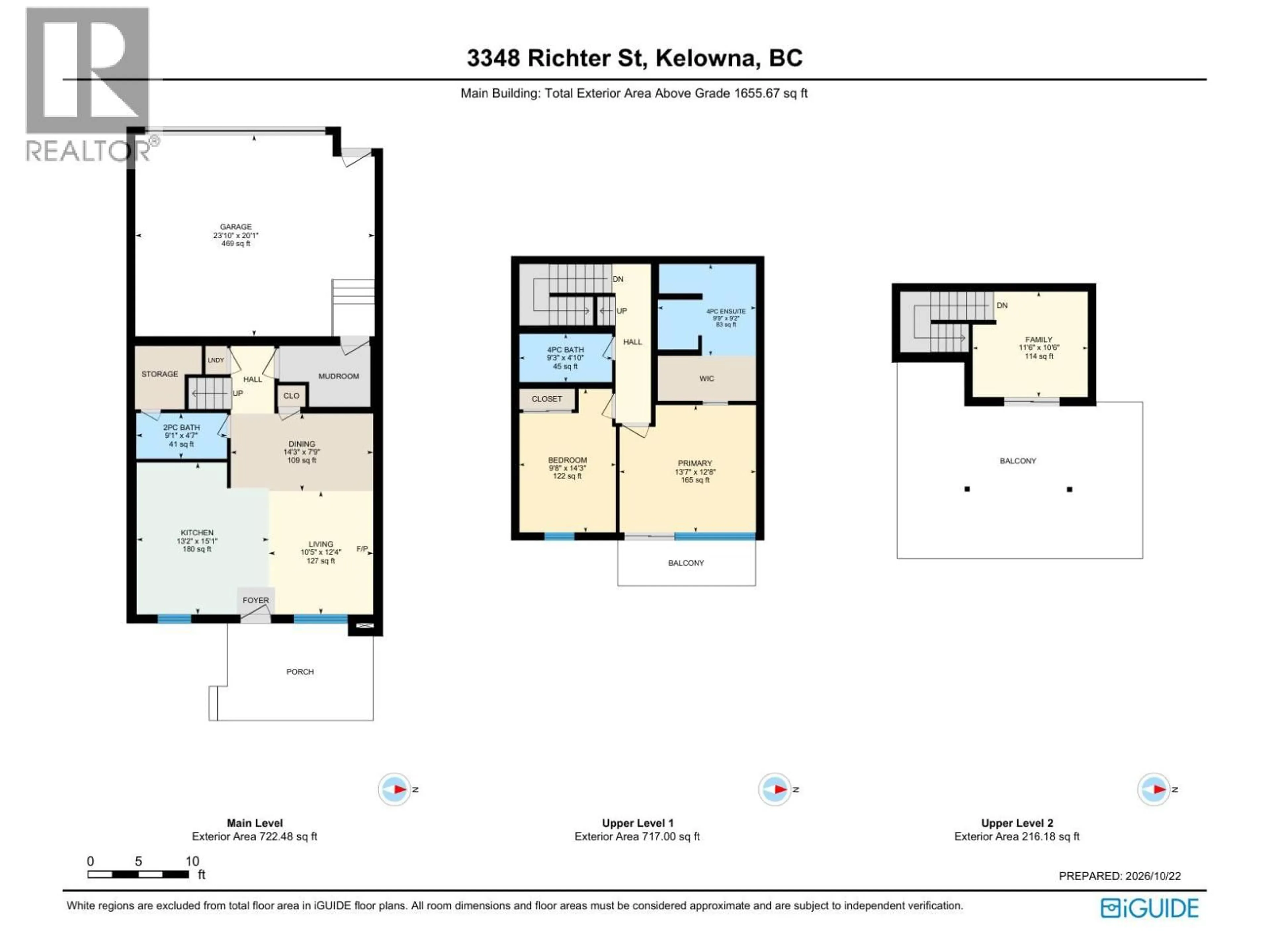 Floor plan for 3348 RICHTER STREET, Kelowna British Columbia V1W3S9
