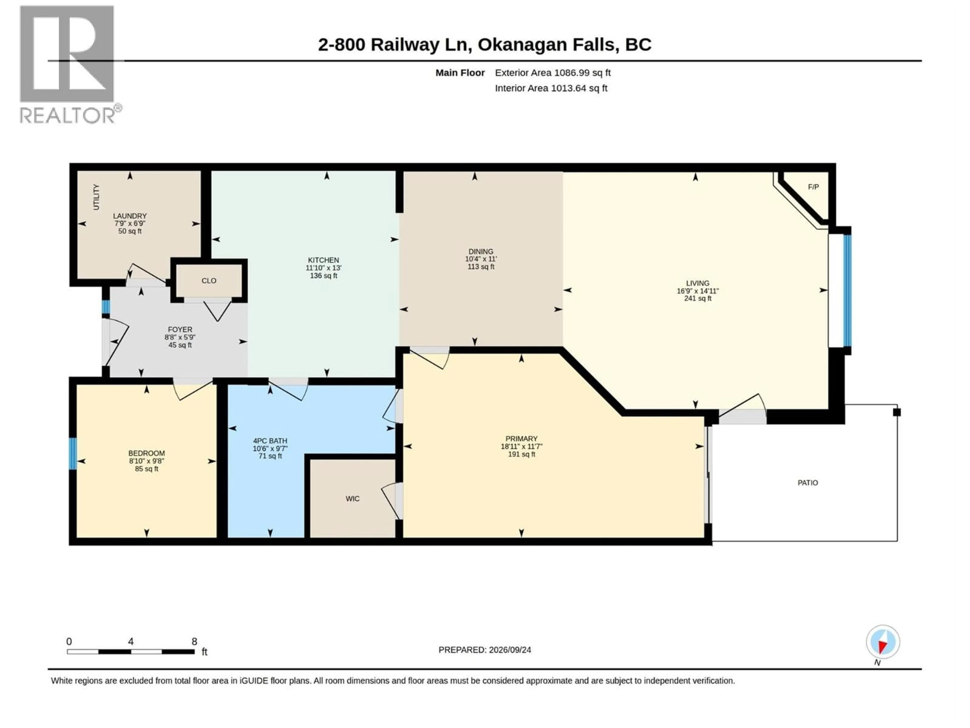 Floor plan for 2 - 800 RAILWAY LANE, Okanagan Falls British Columbia V0H1R4
