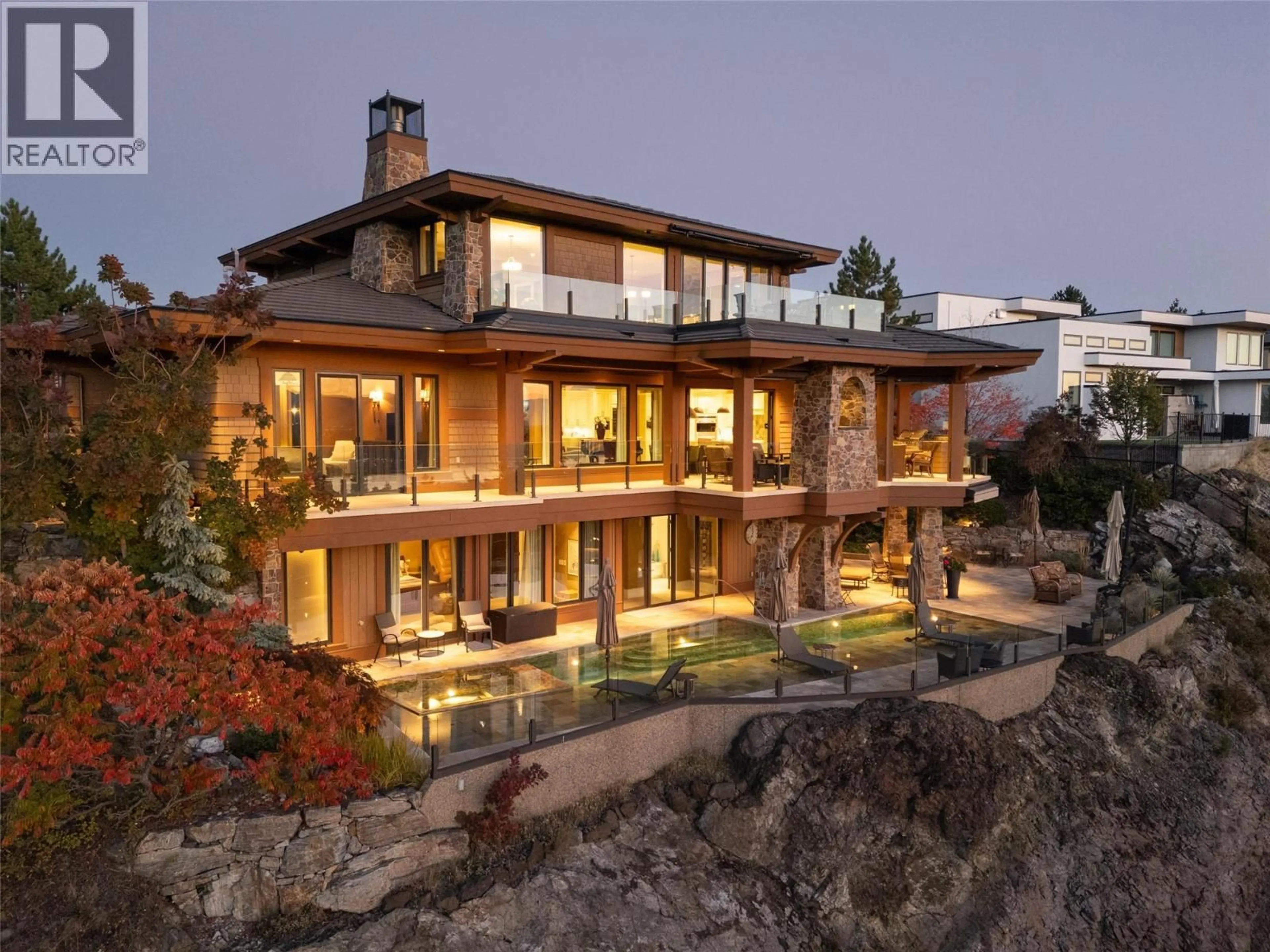 Home with brick exterior material, water/lake/river/ocean view for 706 HIGHPOINTE COURT, Kelowna British Columbia V1V2Y3