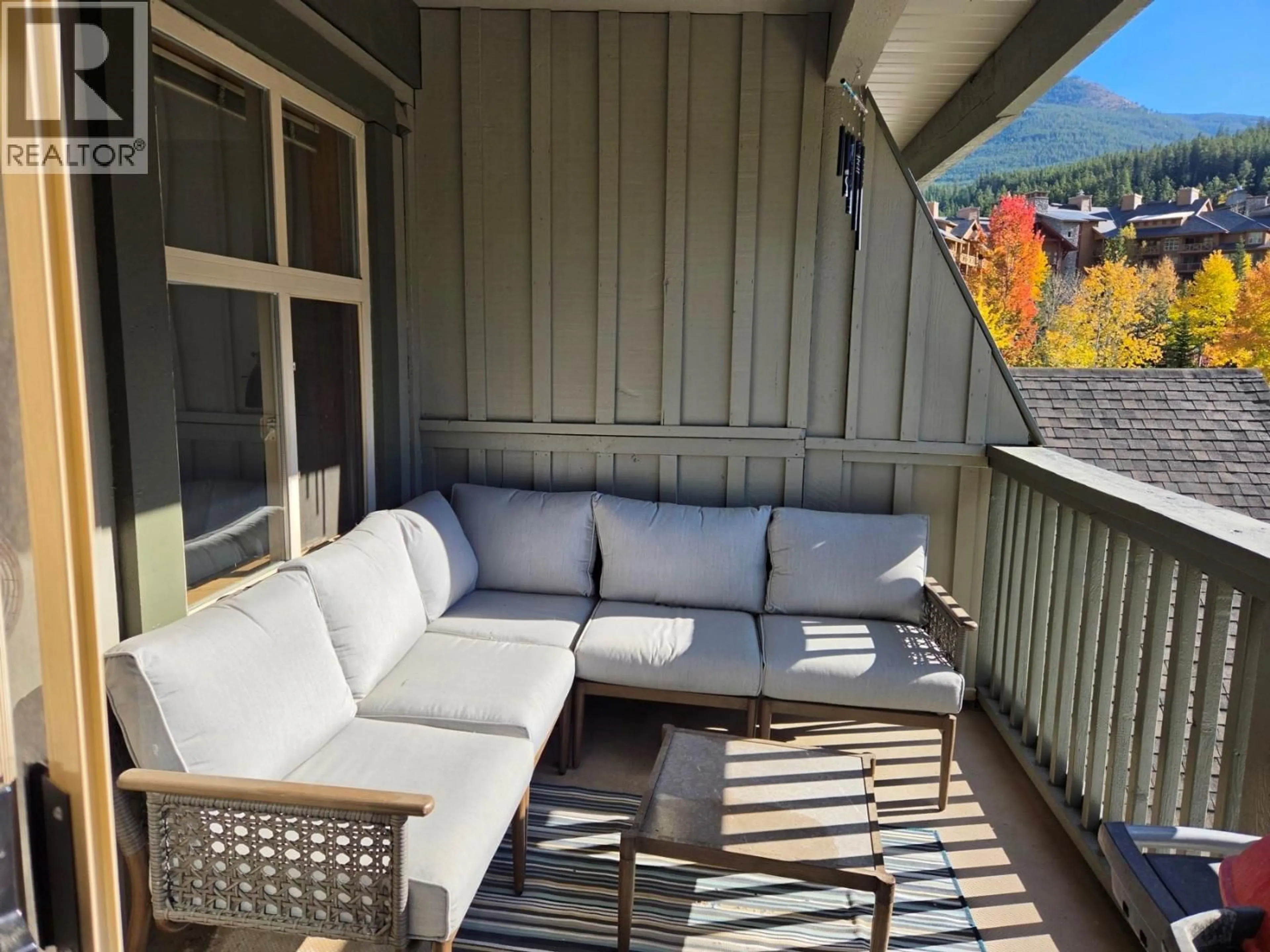 Balcony in the apartment, mountain view for 303 - 2050 SUMMIT DRIVE, Panorama British Columbia V0A1T0