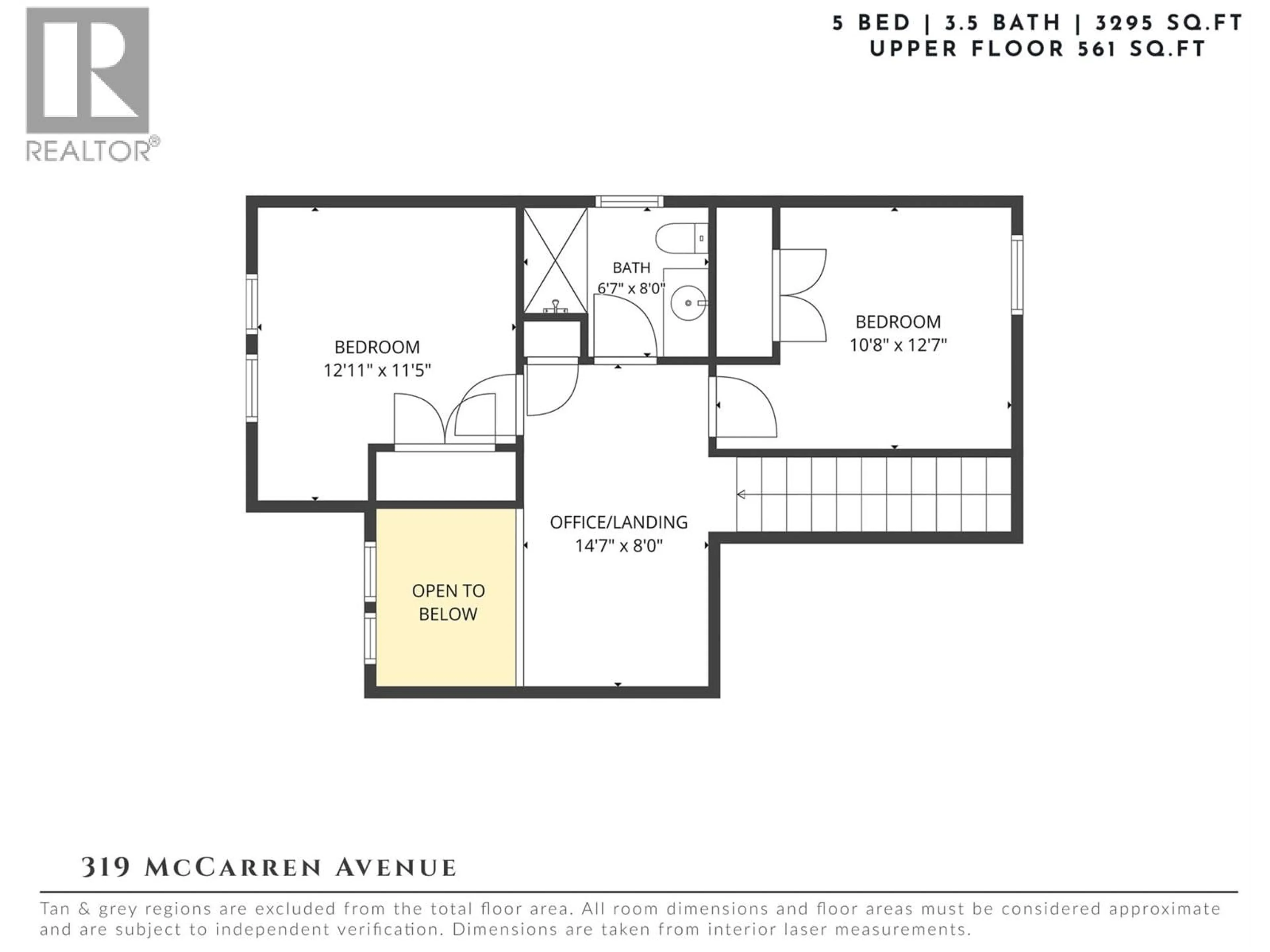 Floor plan for 319 MCCARREN AVENUE, Kelowna British Columbia V1W5A6